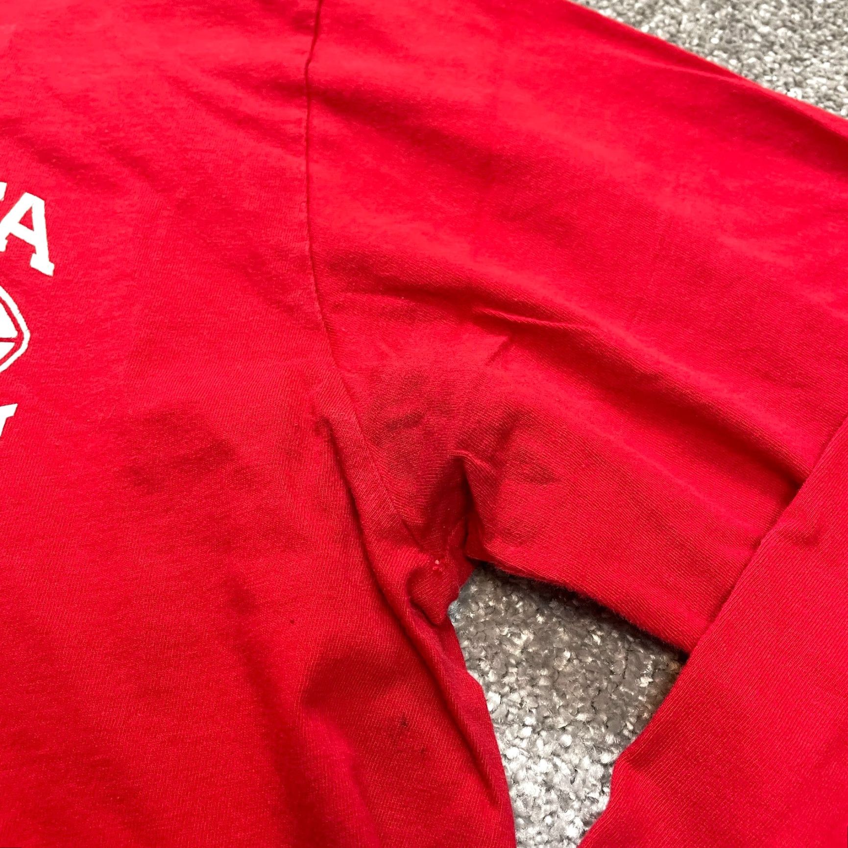 American Apparel American Apparel Shirt Adult Medium Red Long Sleeve Crew Neck Logo T-Shirt Unisex Size US M / EU 48-50 / 2 - 4 Thumbnail