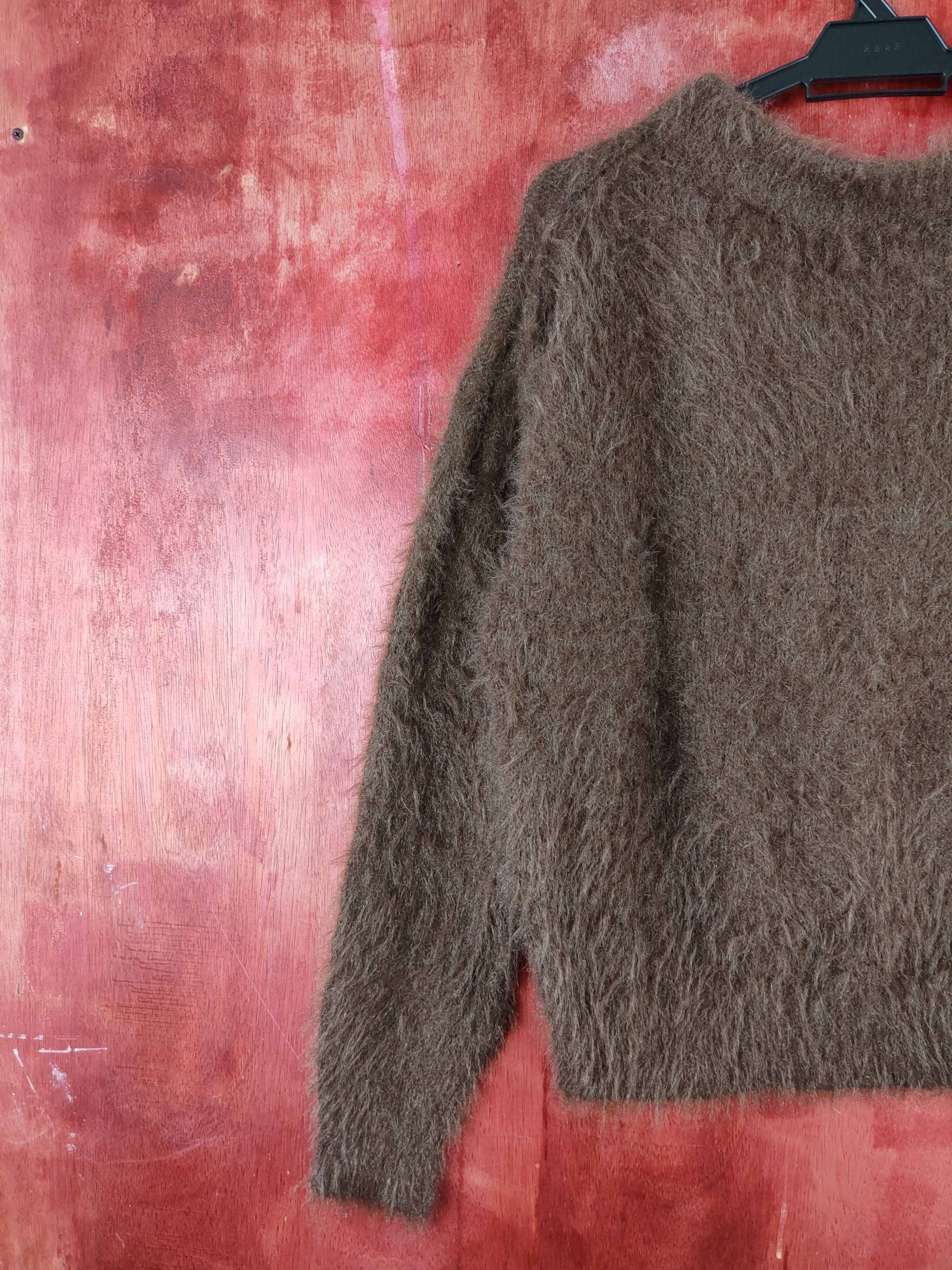 LOWRYS FARM × Vintage Vintagw Lowrys Farm Dark Brown Fur Mohair Knitwear Size L / US 10 / IT 46 - 8 Thumbnail