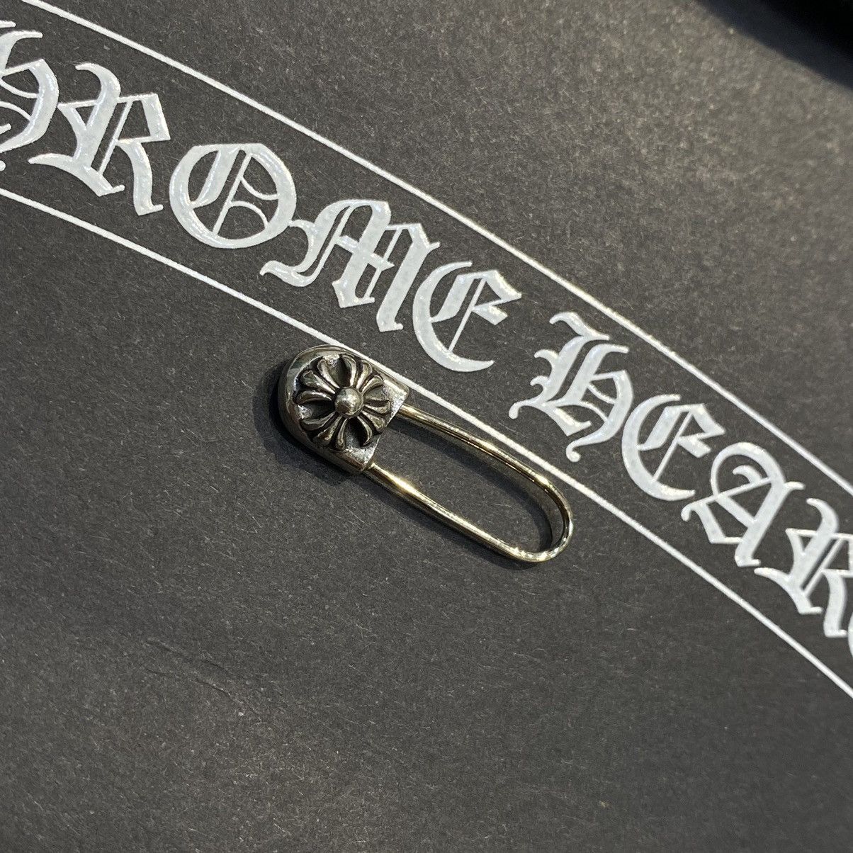 Chrome Hearts Safety Pin sliver earring