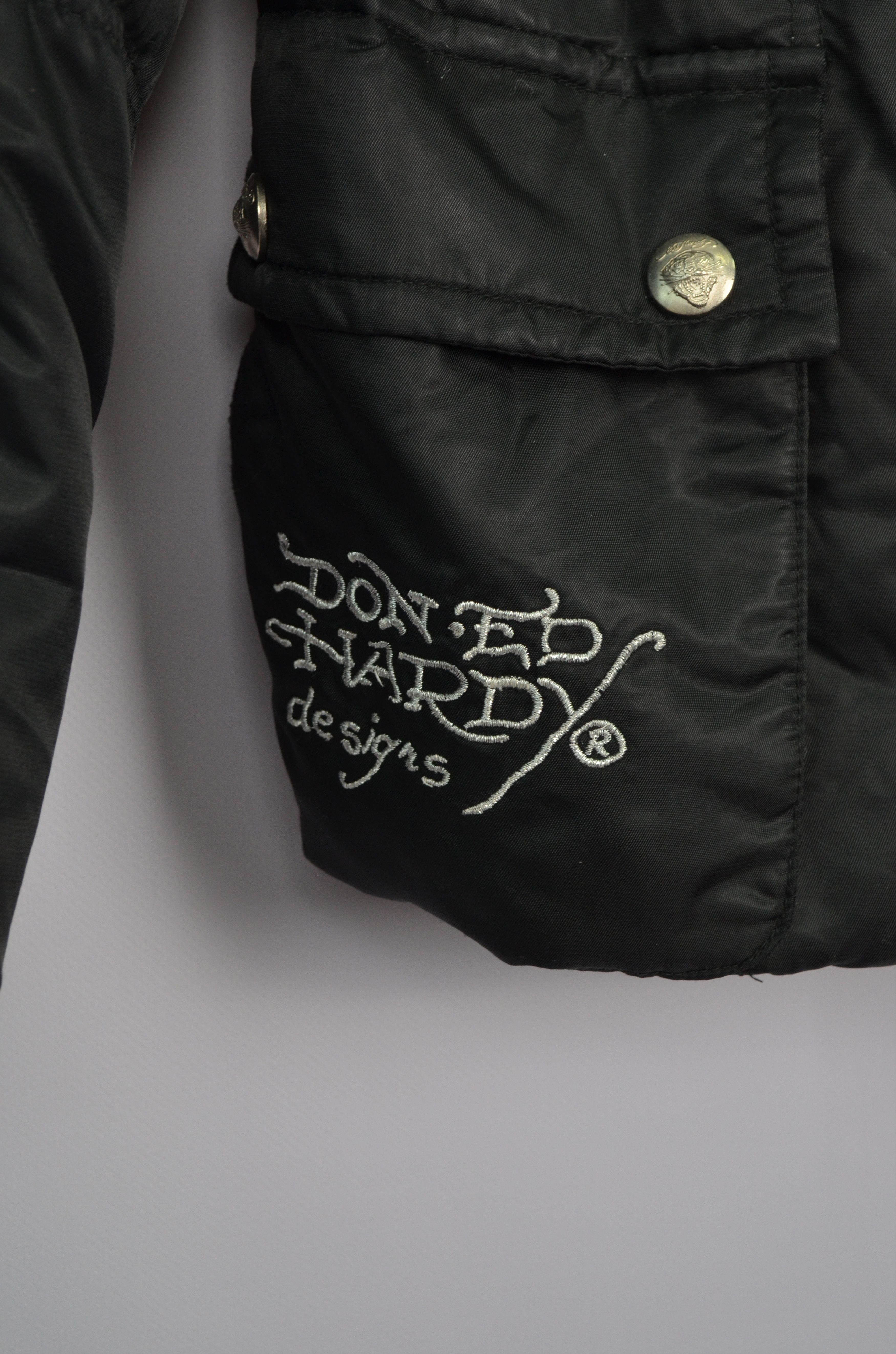 Ed Hardy Vintage Ed Hardy Embroided Logo Tiger Down Puffer Jacket M Size M / US 6-8 / IT 42-44 - 11 Thumbnail