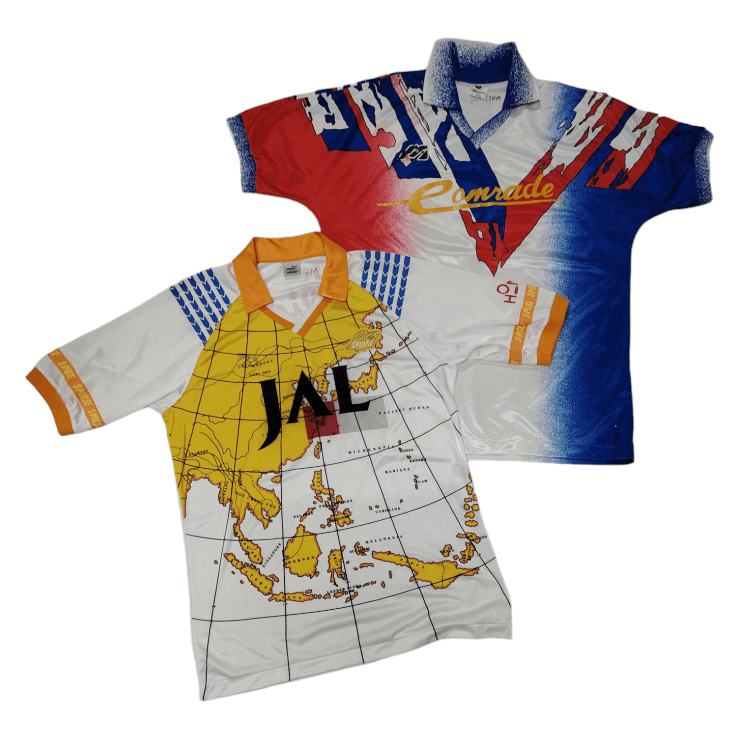 image of Soccer Jersey x Vintage 90's Shimizu S-Pulse 1992 Away Kit/mizuno Jersey in White (Size Medium)