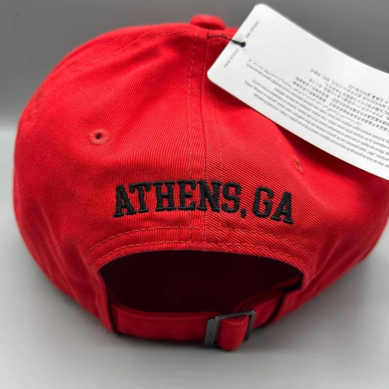 Nike Georgia Bulldogs x Nike Rise Hat M-L Strap Back Cap Cotton Size ONE SIZE - 7 Thumbnail