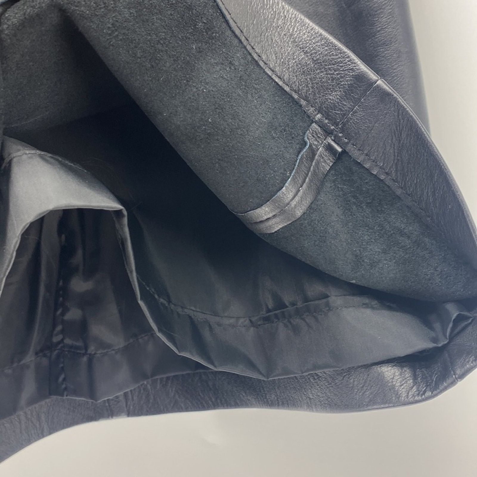 Wilsons Leather Vintage Wilson black leather skirt mini rocker date Night Size 30" / US 8 / IT 44 - 2 Thumbnail