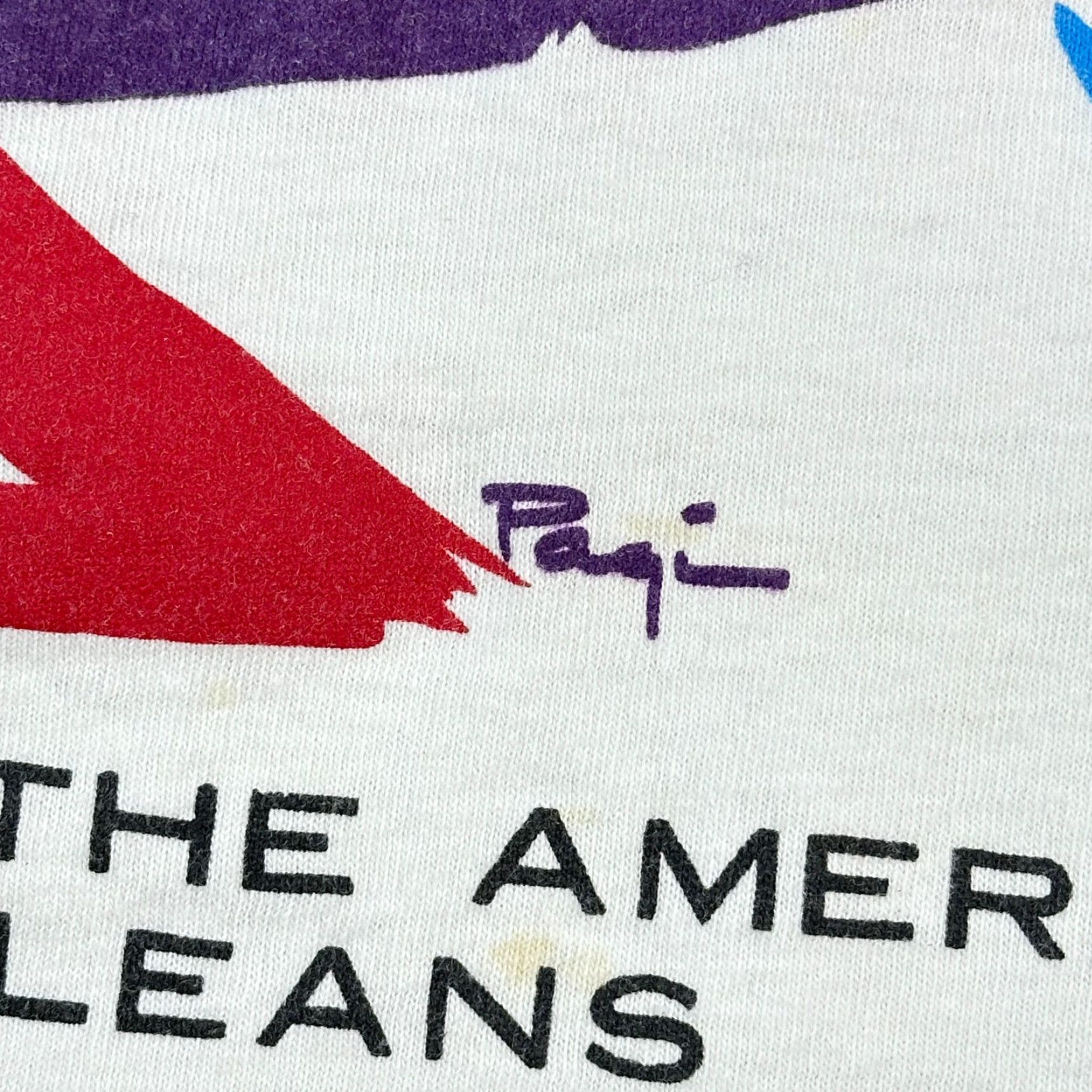Vintage Vintage Art Shirt Mens Medium White 90s 80s Aquarium of the Americas Logo Graphic Print Crew Neck Short Sleeve T-Shirt Cotton Knit Regular Fit USA Men Size US M / EU 48-50 / 2 - 7 Thumbnail