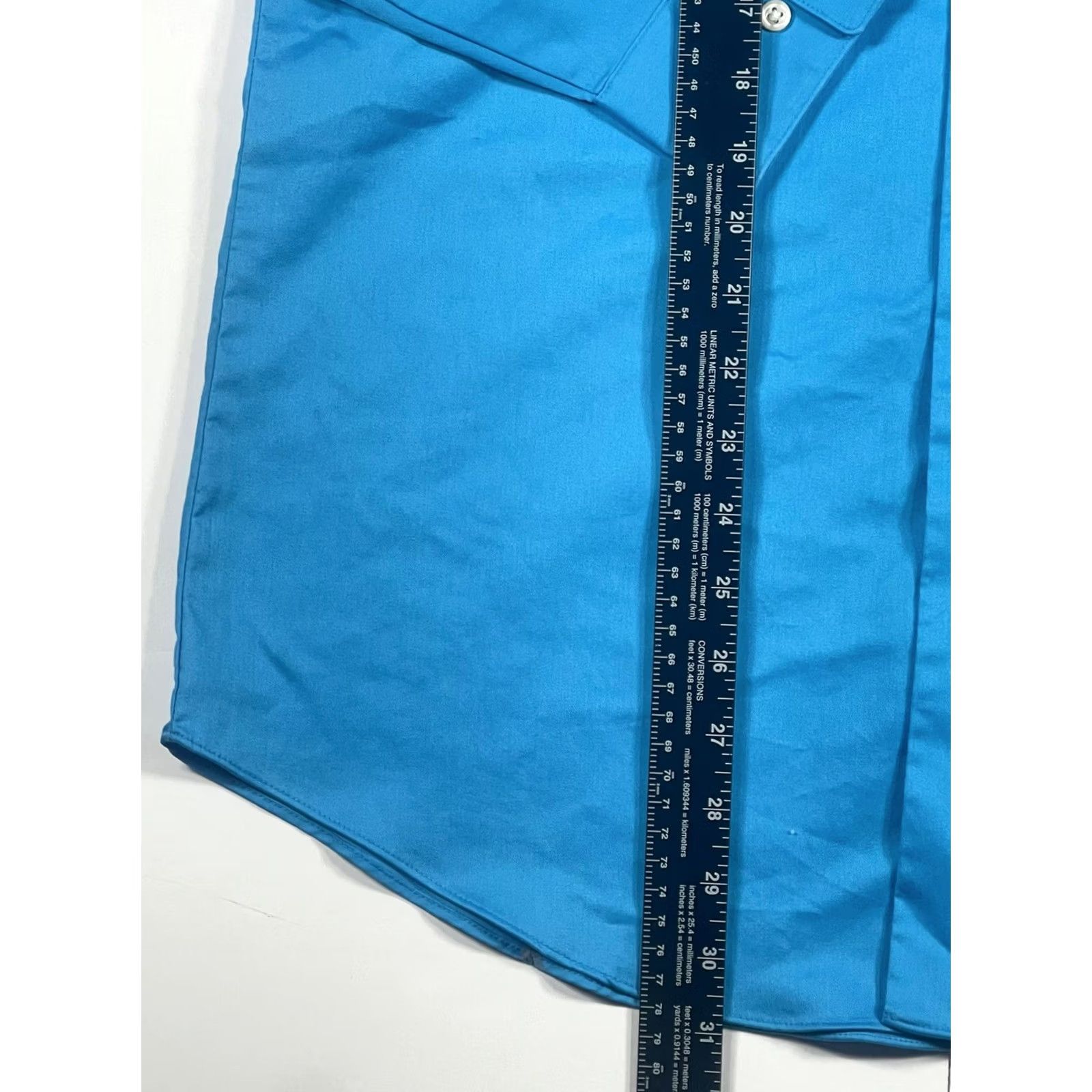 Arrow Arrow Shirt Mens S Blue USA Fitted ButtonUp LongSleeves Dress Size 36R - 3 Thumbnail
