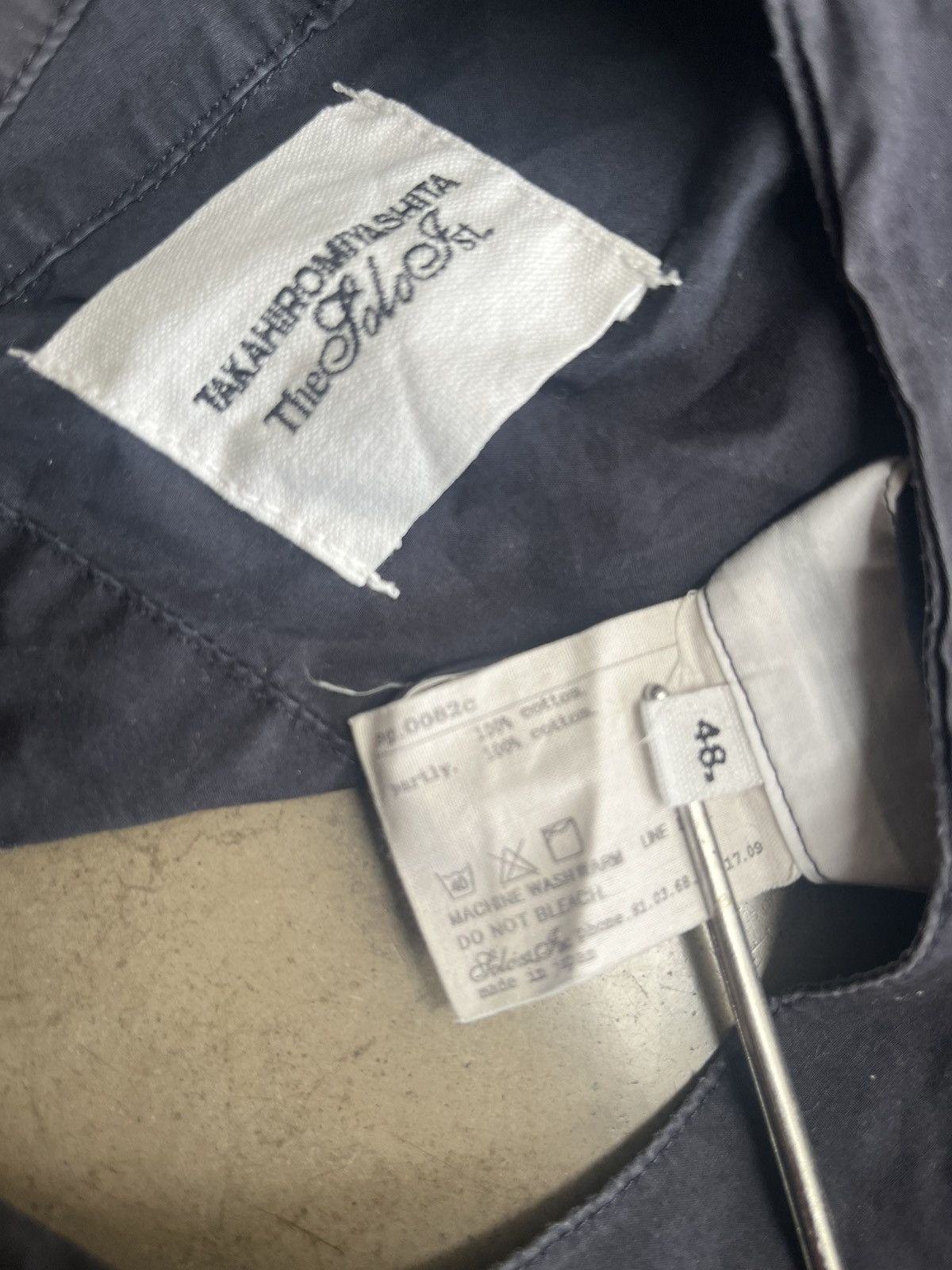 Takahiromiyashita The Soloist. open back shirt Size 48R - 3 Thumbnail