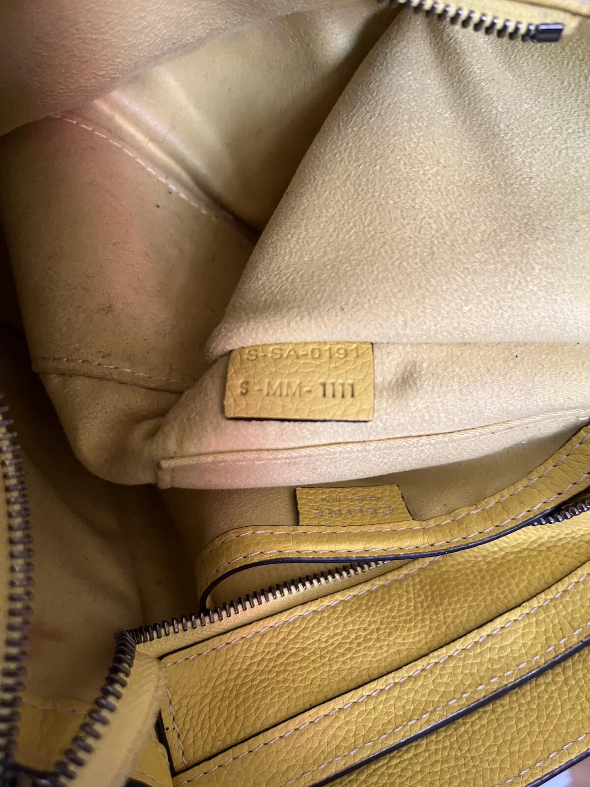 Celine CELINE PHOEBE PHILO 2011 YELLOW NANO LUGGAGE TOTE BAG Size ONE SIZE - 4 Thumbnail