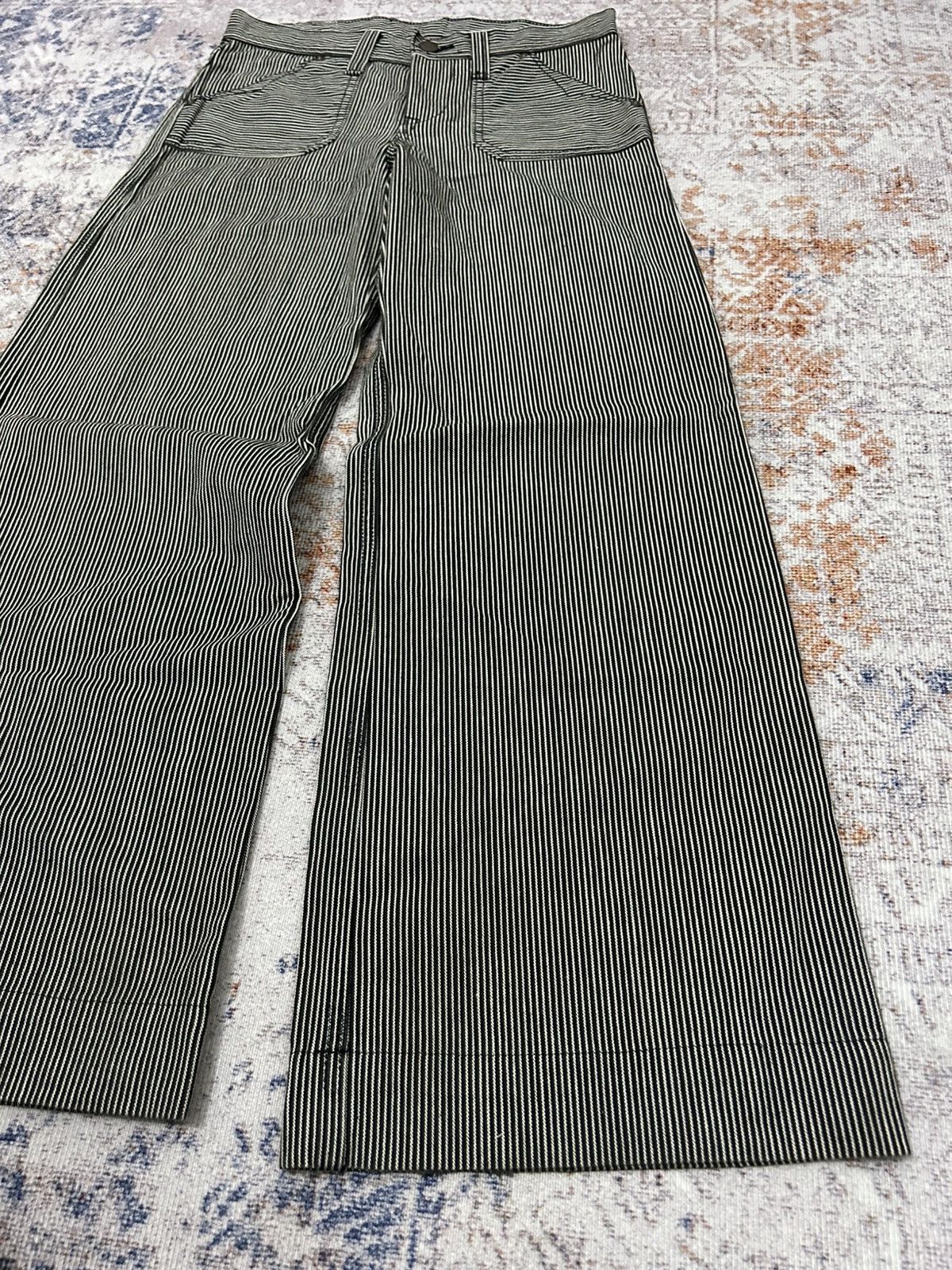 Lee Lee Union Made Japan Stripe Wide Leg Pants Size US 29 - 5 Thumbnail