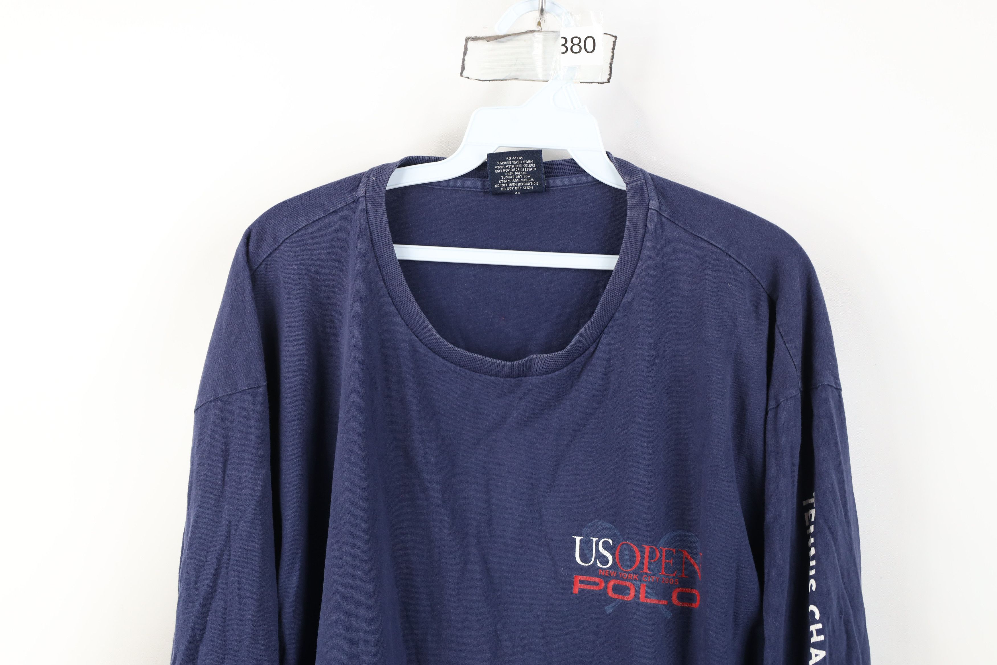 Ralph Lauren Vintage 2005 Ralph Lauren US Open Tennis Long Sleeve T-Shirt Size US XL / EU 56 / 4 - 2 Thumbnail