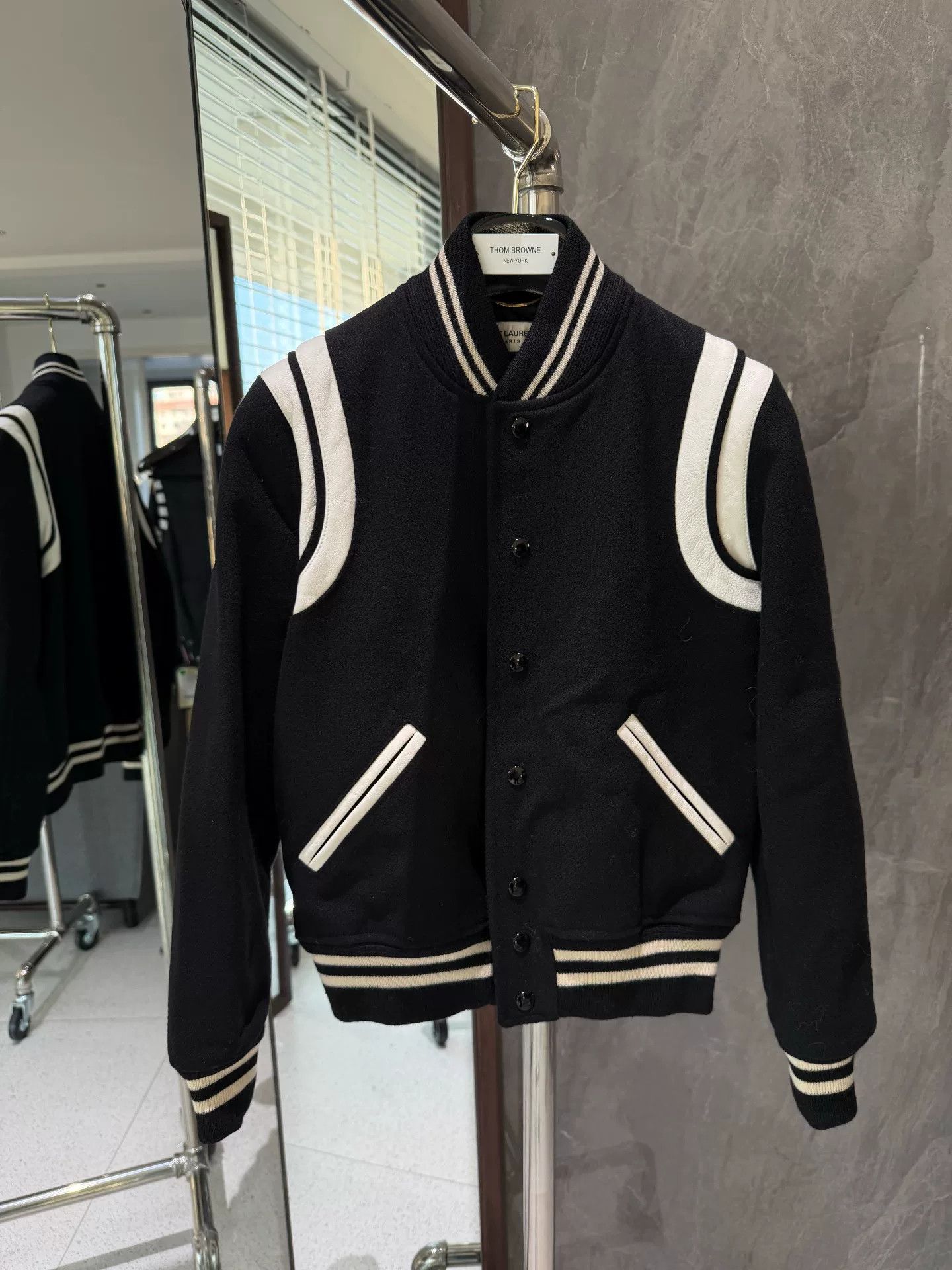 Saint Laurent Paris Saint Laurent Varsity Jacket Size US XXS / EU 40 - 1 Thumbnail