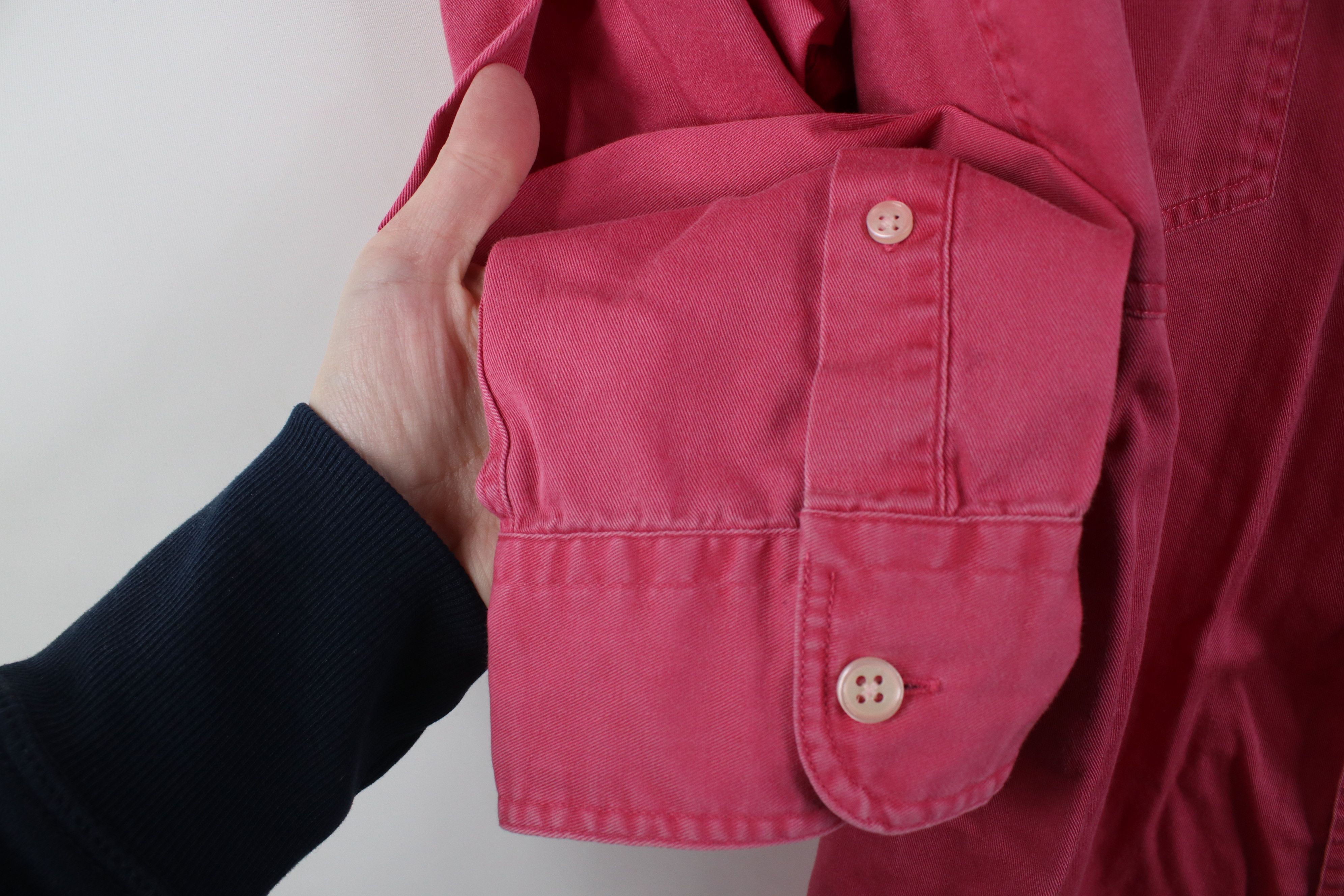 Vintage Vintage 90s Streetwear Stonewash Baggy Collared Button Shirt Size US L / EU 52-54 / 3 - 8 Thumbnail