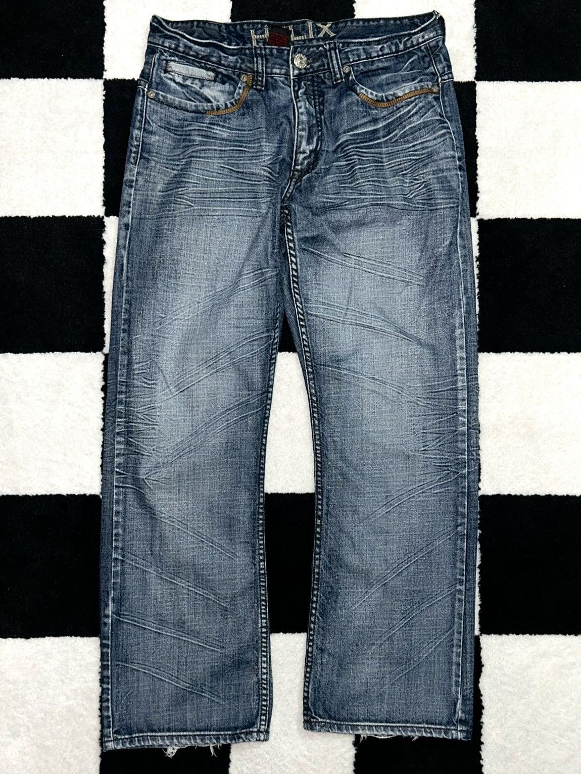 Helix HELIX Y2K Bootcut Jeans Size US 34 / EU 50 - 2 Thumbnail