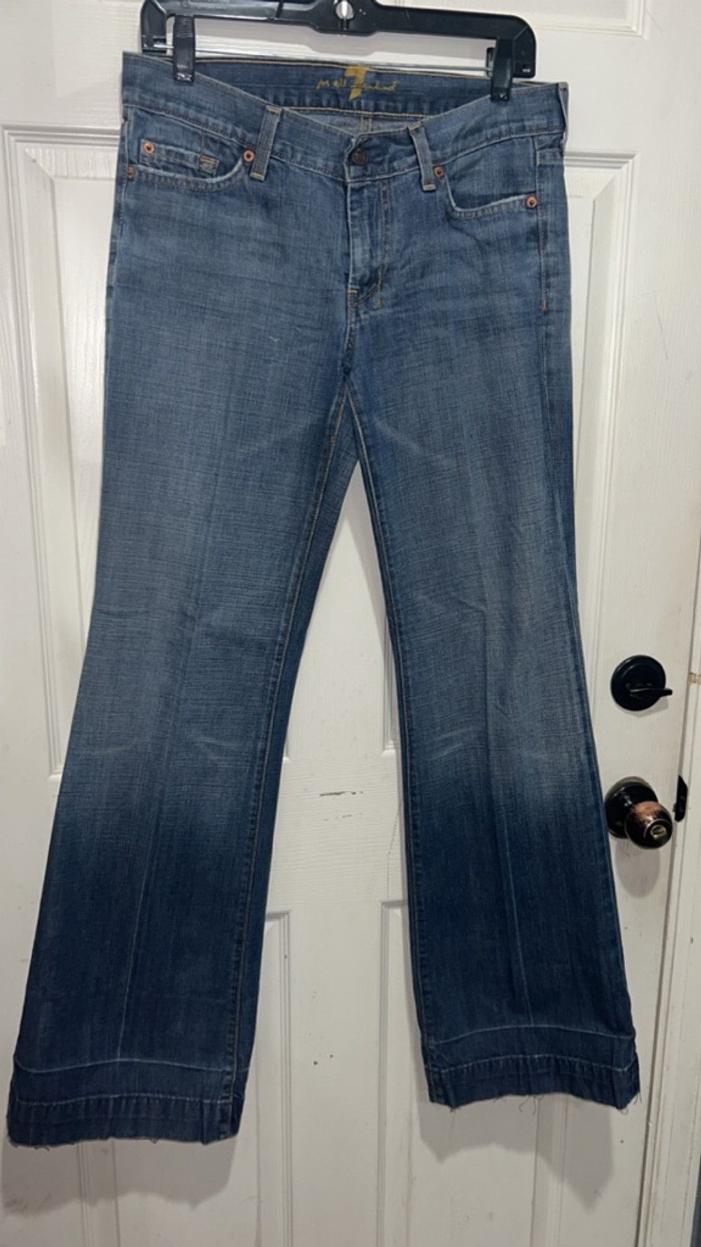 7 For All Mankind 7 for all mankind dojo flared jeans 30 Size 30" / US 8 / IT 44 - 2 Thumbnail