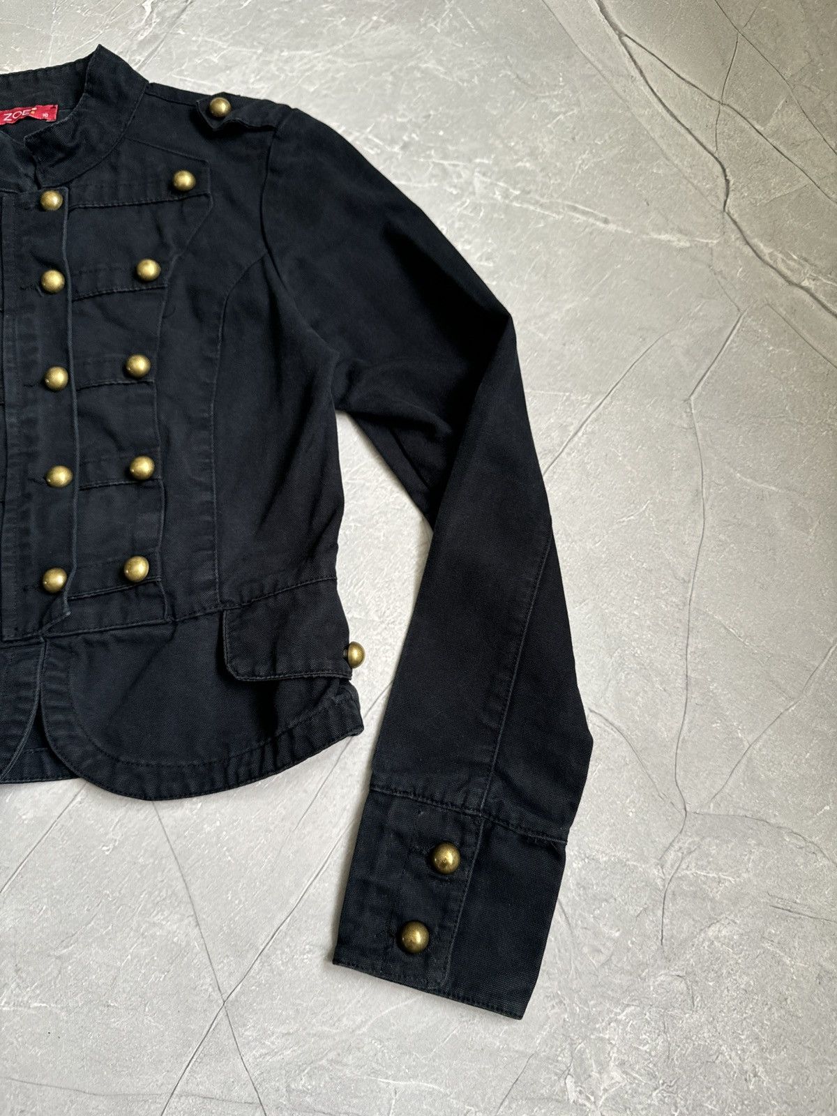 Hysteric Glamour 00s Napoleon Military Denim Blazer Jacket PPFM Balmain Vibe Size S / US 4 / IT 40 - 4 Thumbnail