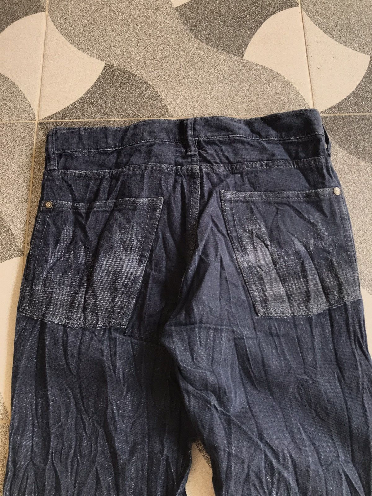 Final Home × Issey Miyake × Japanese Brand Issey Miyake Men Crinkle Effect Jeans Size US 30 / EU 46 - 4 Thumbnail