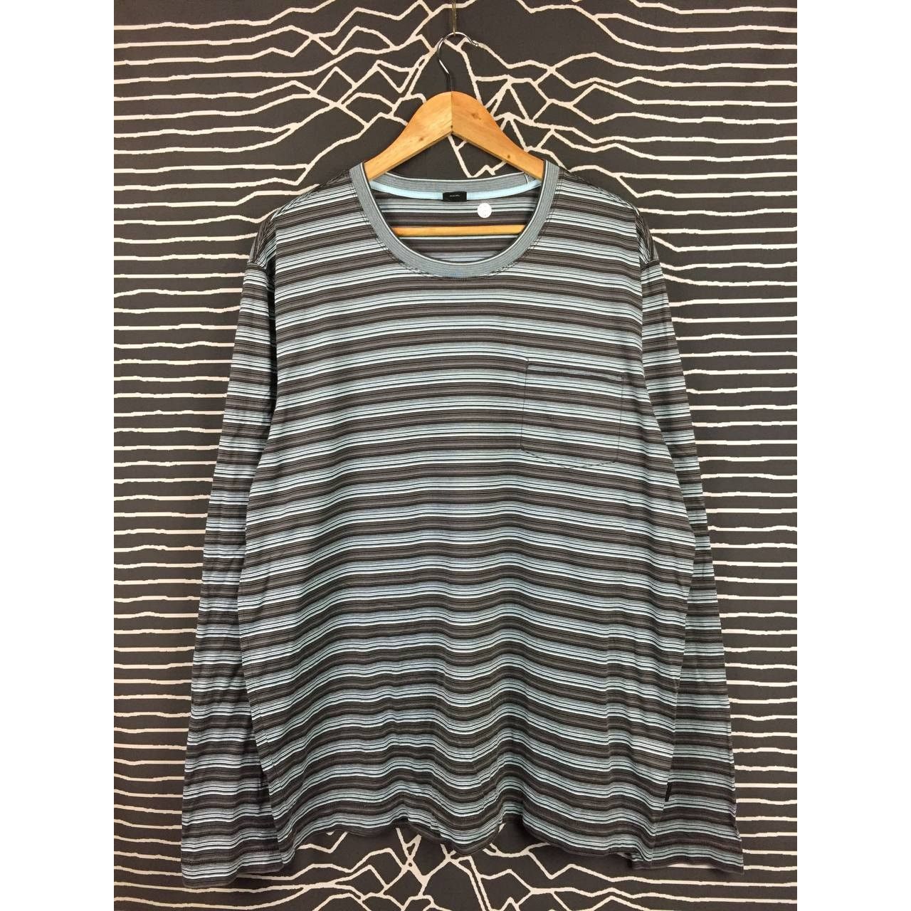 Hugo Boss Boss By Hugo Boss Regular Fit Striped Longsleeve Tee Size US XXL / EU 58 / 5 - 1 Thumbnail
