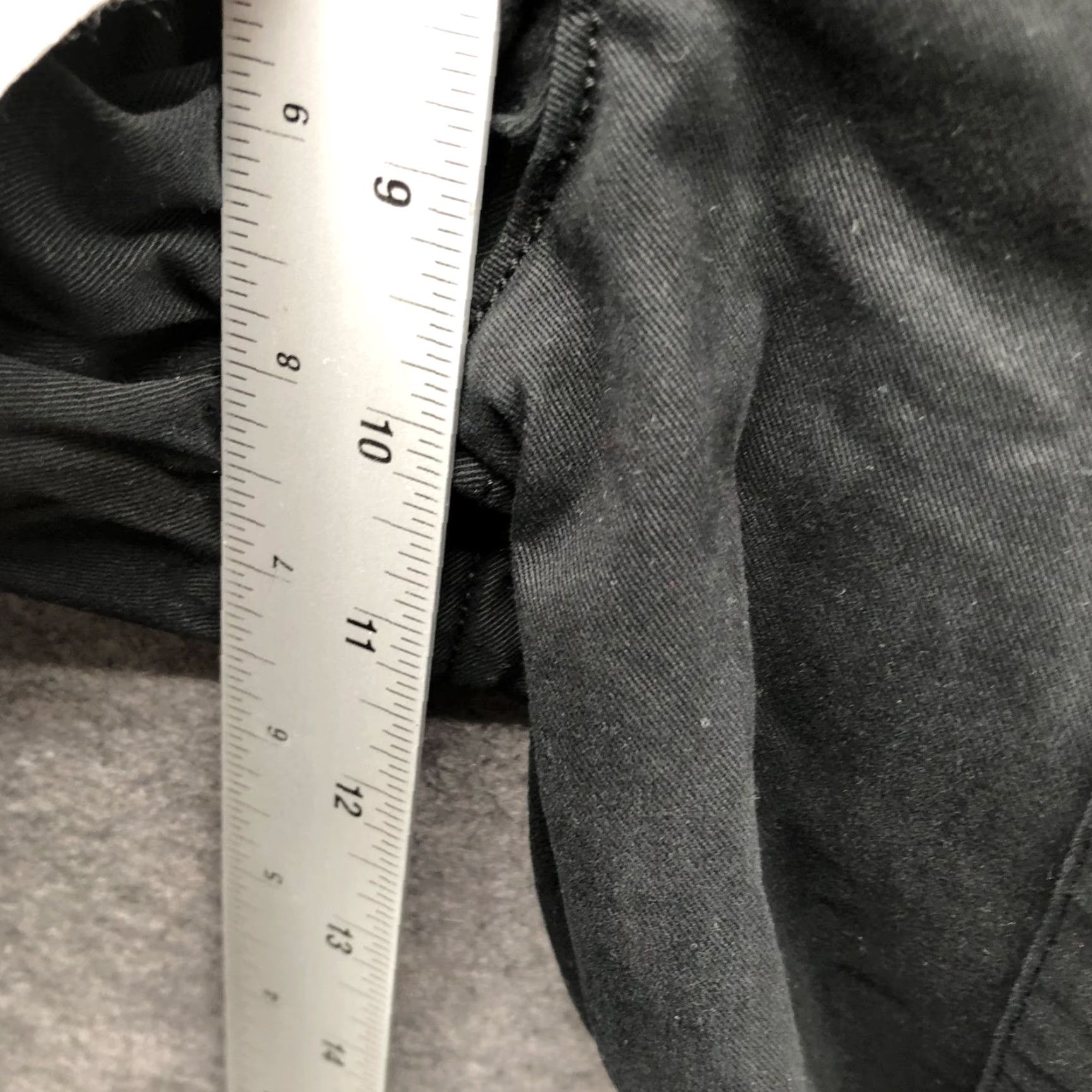 Banana Republic Banana Republic Pants Womens M Black Mid Rise Stretch Chino Tapered Ankle Casual Size 32" / US 10 / IT 46 - 6 Thumbnail
