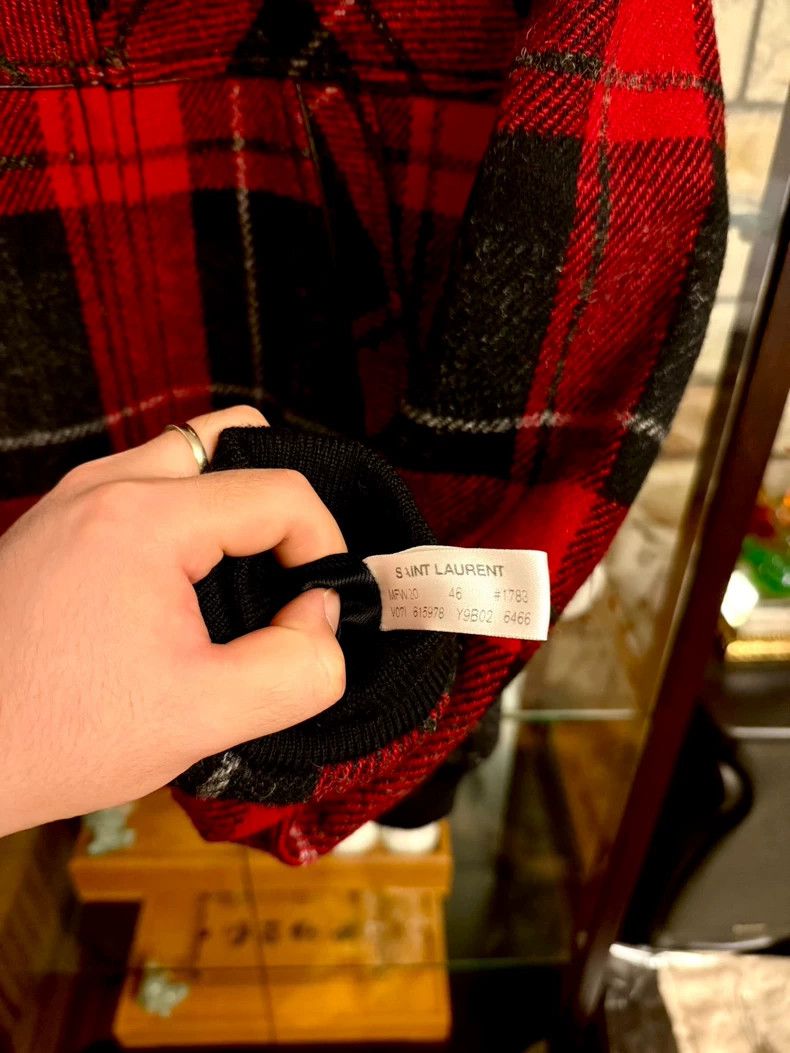 Saint Laurent Paris Saint Laurent Paris 20 FW runway black and red wool patchw Size US S / EU 44-46 / 1 - 6 Thumbnail