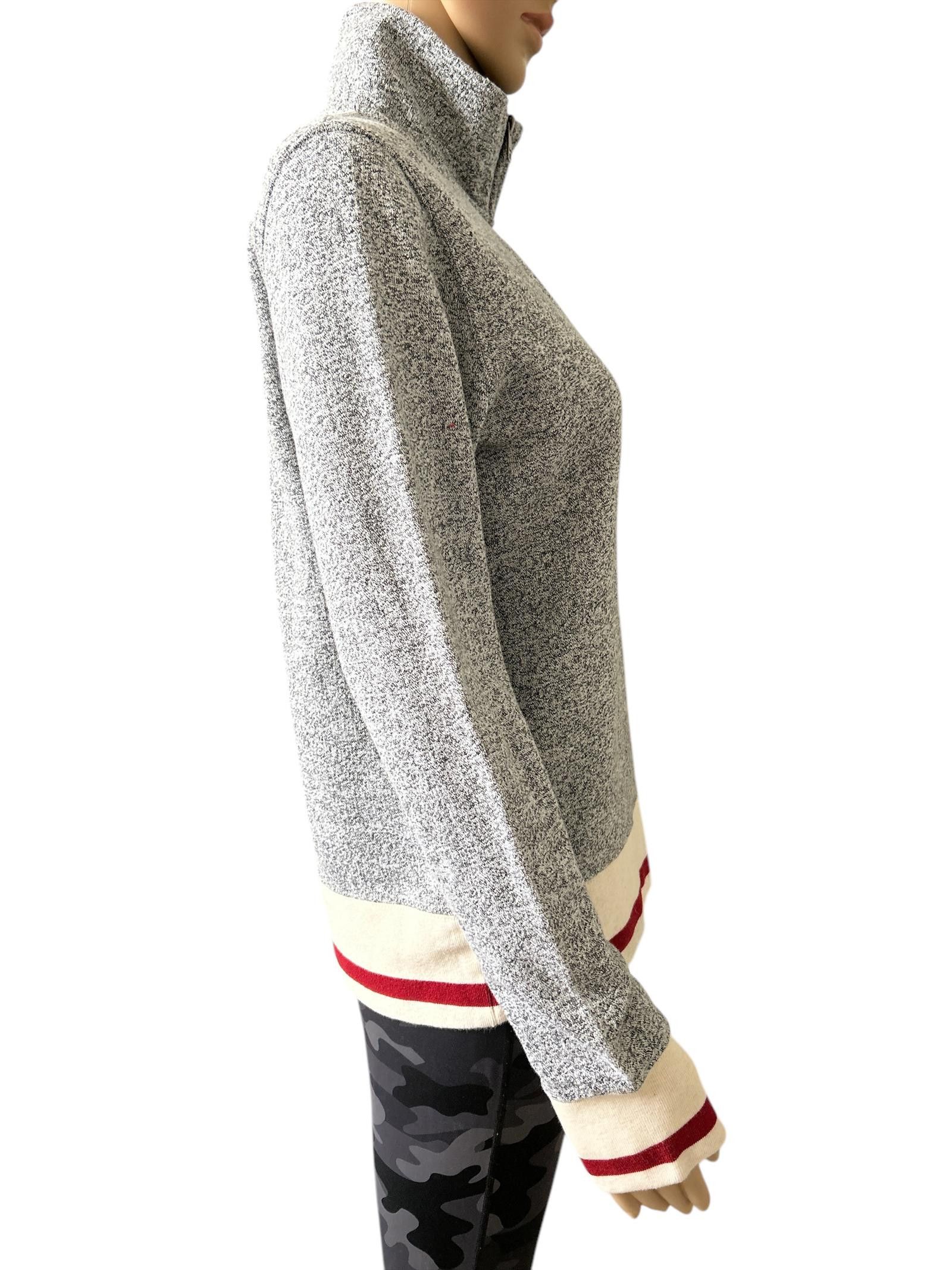 Roots Roots Cozy Quarter-Zip Pullover - Grey Size S / US 4 / IT 40 - 5 Thumbnail