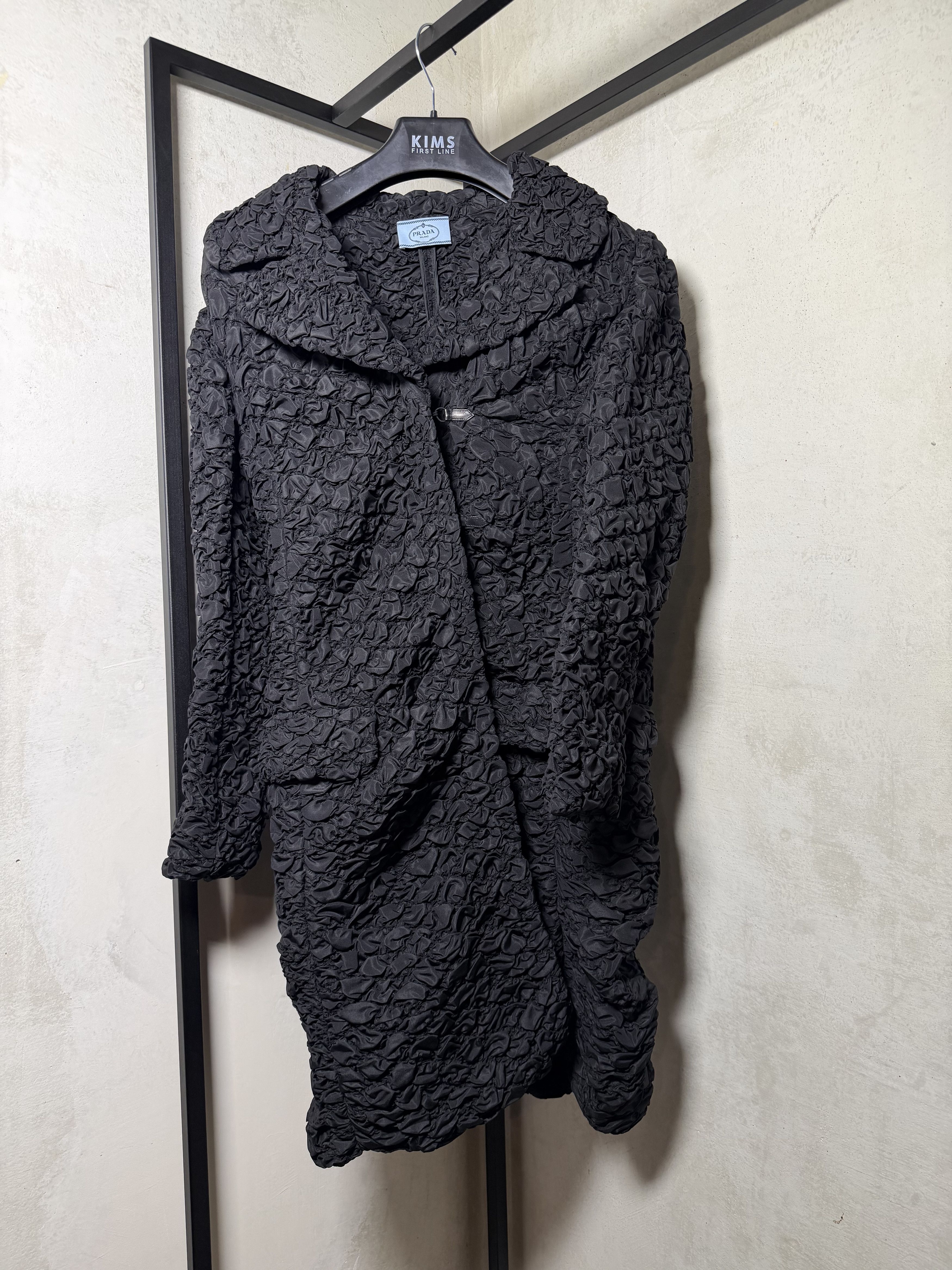 Prada Prada FW2007 Crinkled Quilted Coat Size S / US 4 / IT 40 - 2 Thumbnail