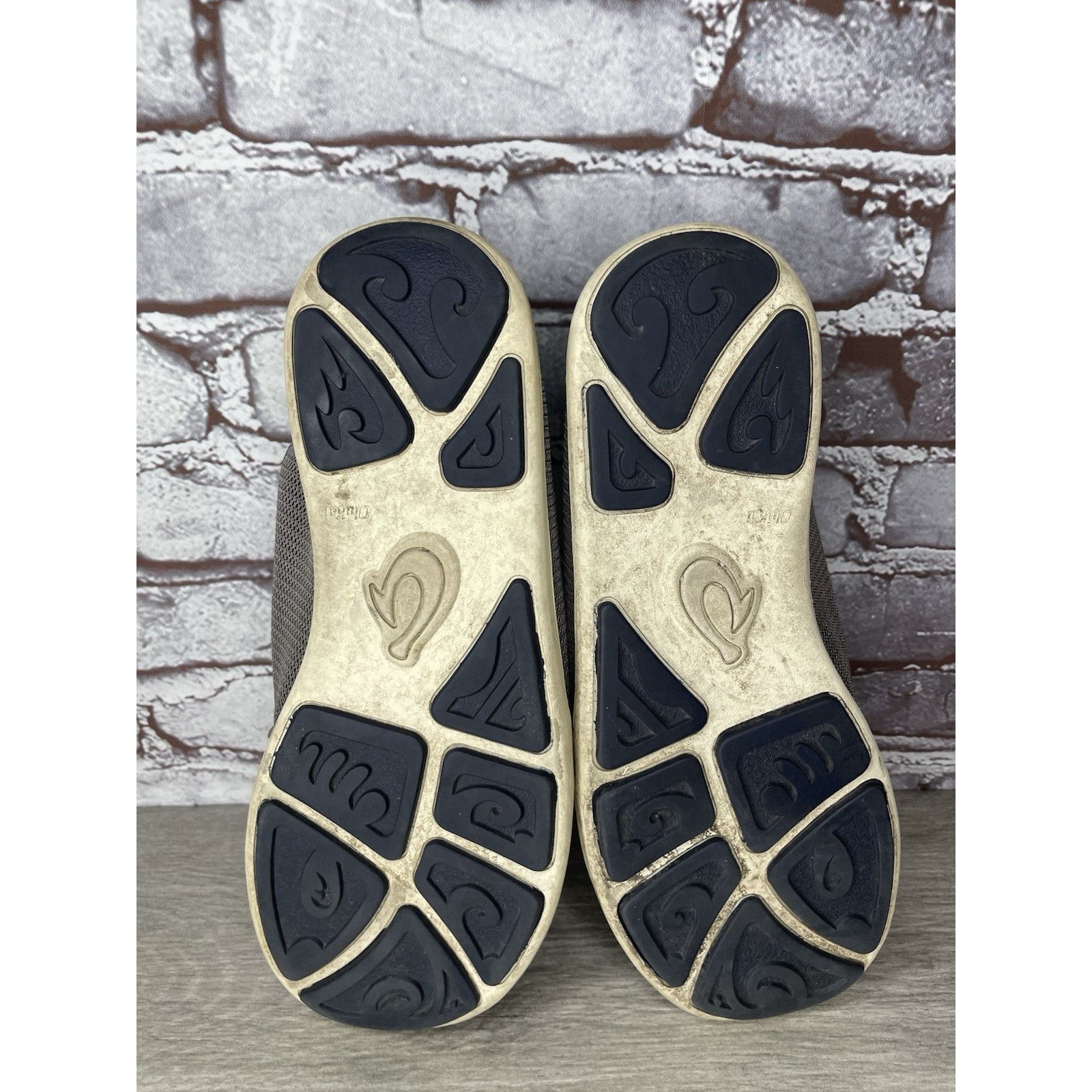 Olukai Olukai Nohea Mesh Comfort Gray Yellow Slip Casual On Shoes M Size US 10.5 / EU 43-44 - 7 Thumbnail