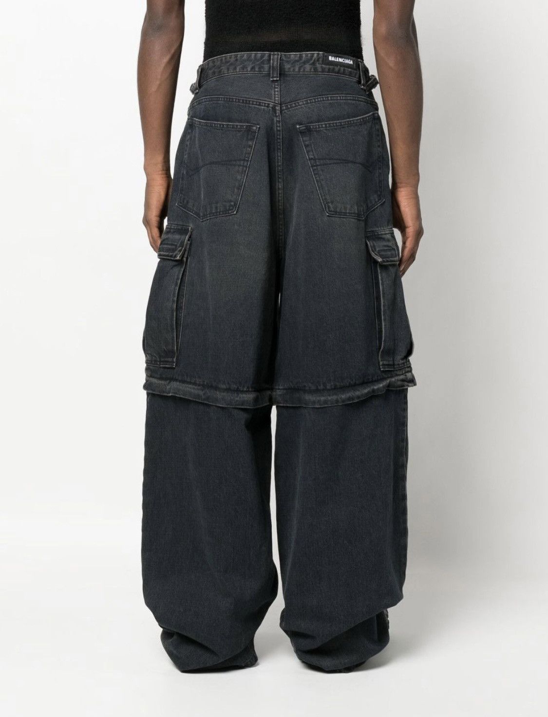 Balenciaga Balenciaga japanese denim cargo pants indigo blue Size US 32 / EU 48 - 3 Thumbnail