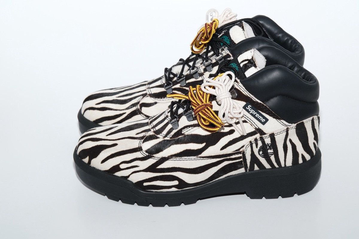 Supreme × Timberland Supreme Timberland Field Boot Zebra FW24 Week13 Size US 8.5 / EU 41-42 - 5 Thumbnail