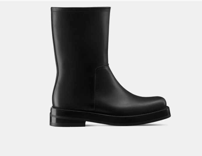 Dior o1w1db11224 Smooth Calfskin Carlo Boots in Black Size US 13 / EU 46 - 1 Thumbnail