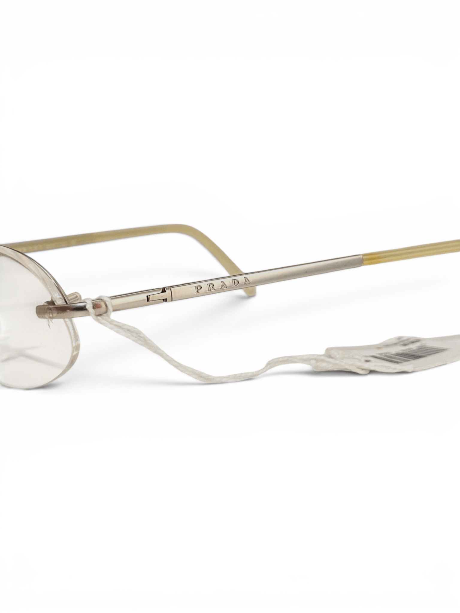Prada Prada Logo Rimless Retro Oval Vintage Eyeglasses VPR 52D Y2K Size ONE SIZE - 7 Thumbnail