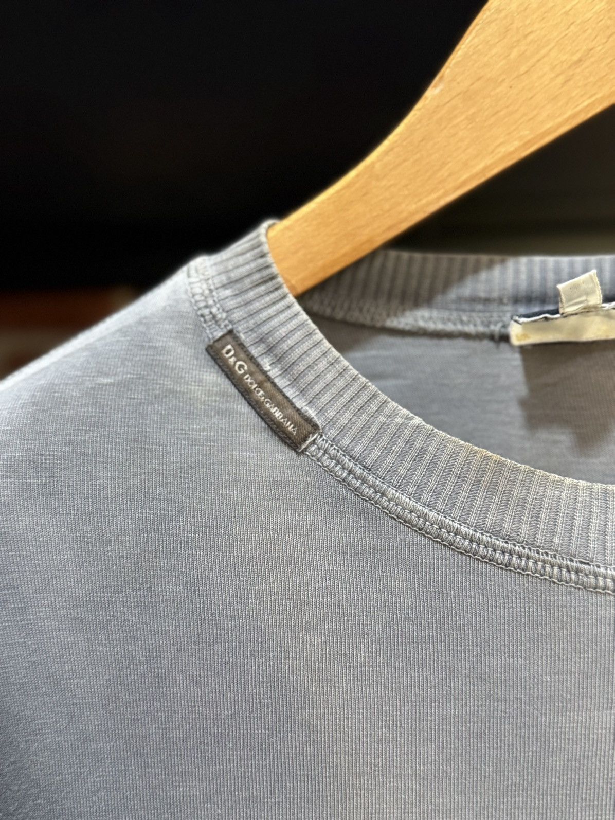 Dolce & Gabbana Vintage D & G Simple Superlative Deluxe Sun Faded LS Tee Size US S / EU 44-46 / 1 - 7 Thumbnail