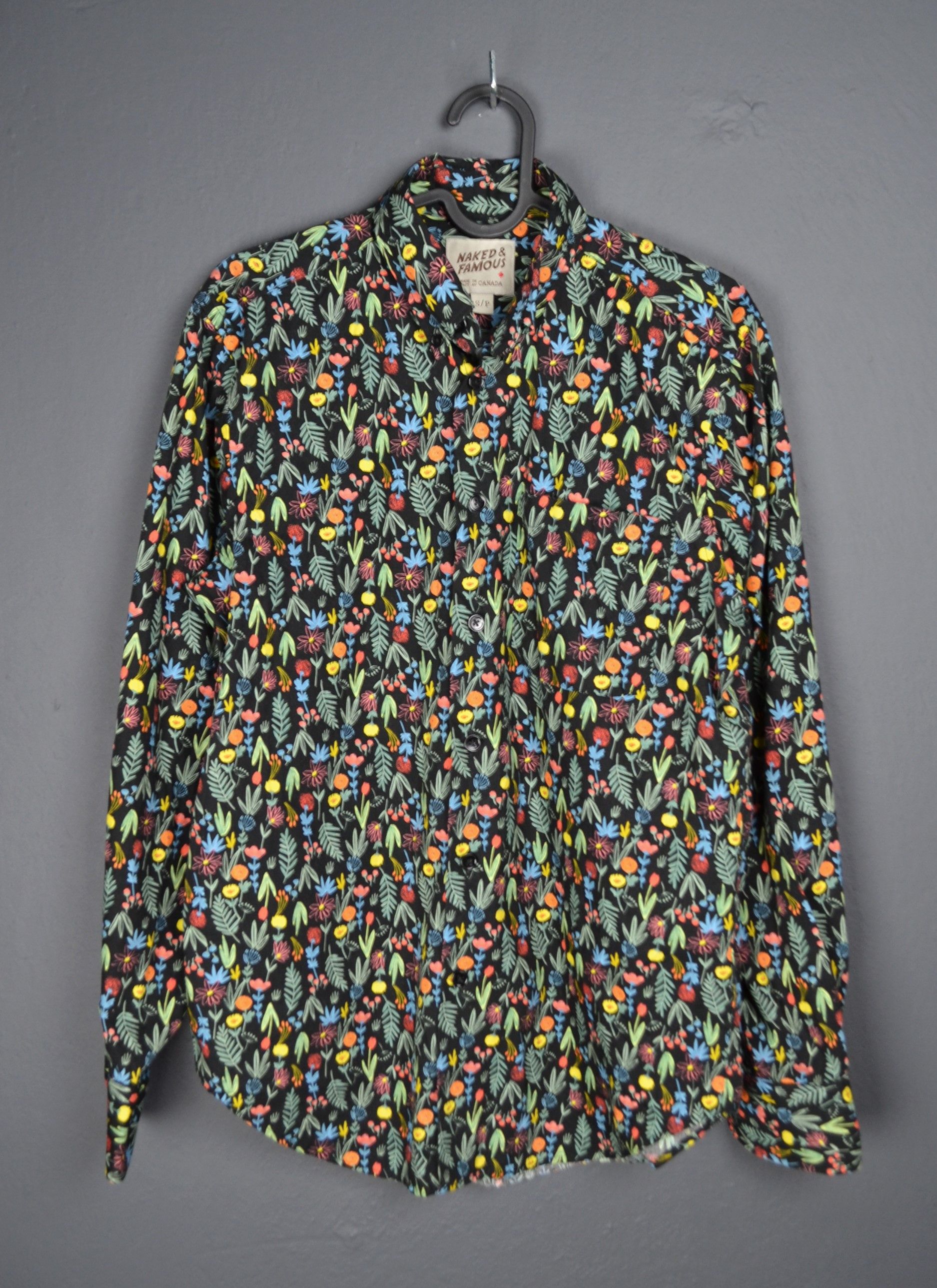 Naked & Famous Naked & Famous Easy Pastel Flowers Shirt Black S Size US S / EU 44-46 / 1 - 1 Thumbnail