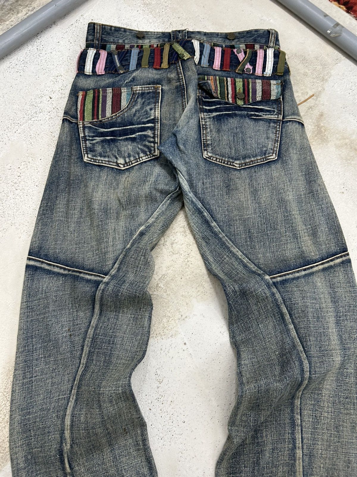 GOSTAR DE FUGA Vintage Joneaa Denim Double Waist Engineer Mud Washed Size US 31 - 16 Thumbnail