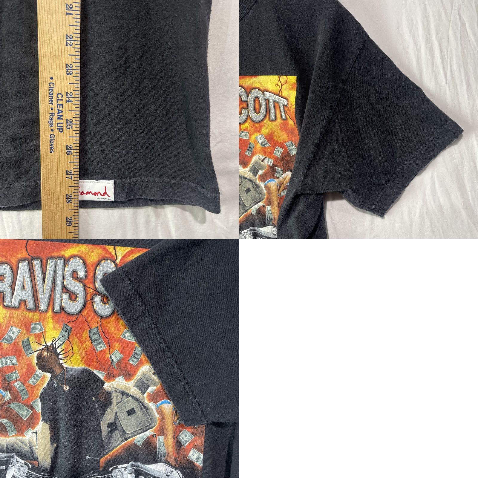 Diamond Supply Co. Travis Scott Shirt Mens Large Diamond Supply Co Hip Hop Tee Streetwear Adult Shirt Size US L / EU 52-54 / 3 - 9 Thumbnail
