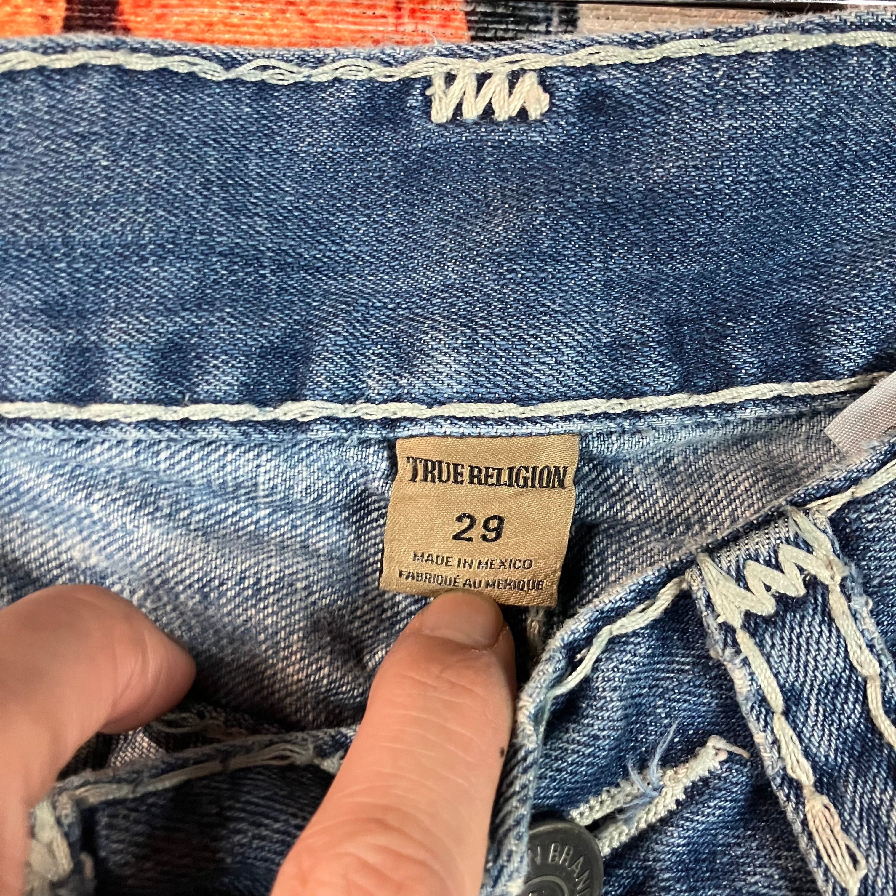 True Religion True Religion Ricky Relaxed Straight Light Washed Denim Size US 30 / EU 46 - 4 Thumbnail
