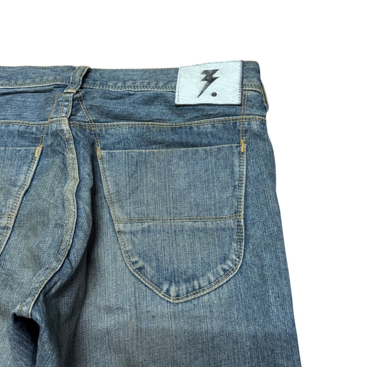 Hysteric Glamour OZONE ROCKS Distressed Denim Painter Jeans Size US 33 - 11 Thumbnail