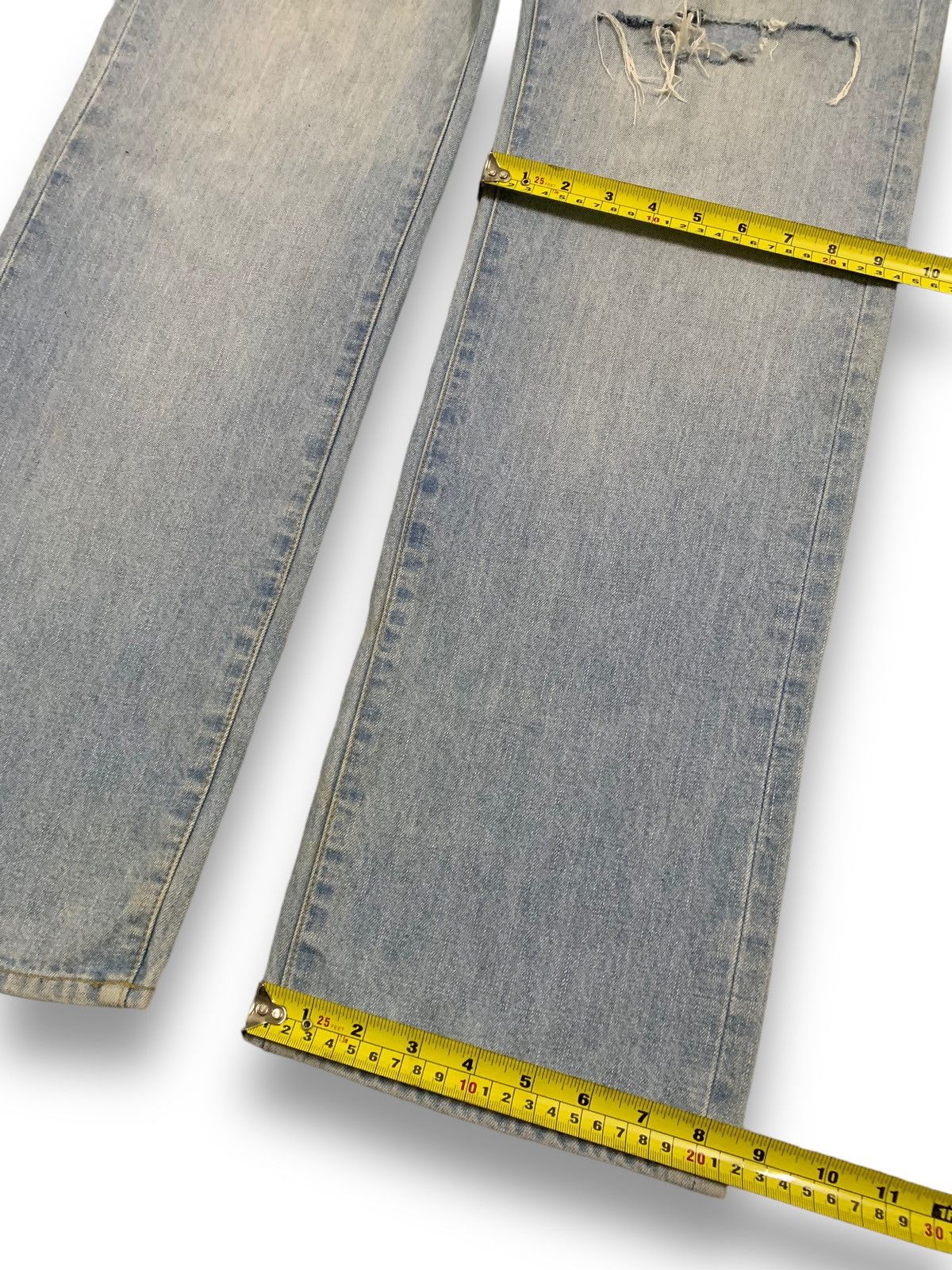 JNCO Vintage Japanese Brand Piko Hawaiian Baggy Distressed Jeans Size US 31 - 16 Thumbnail