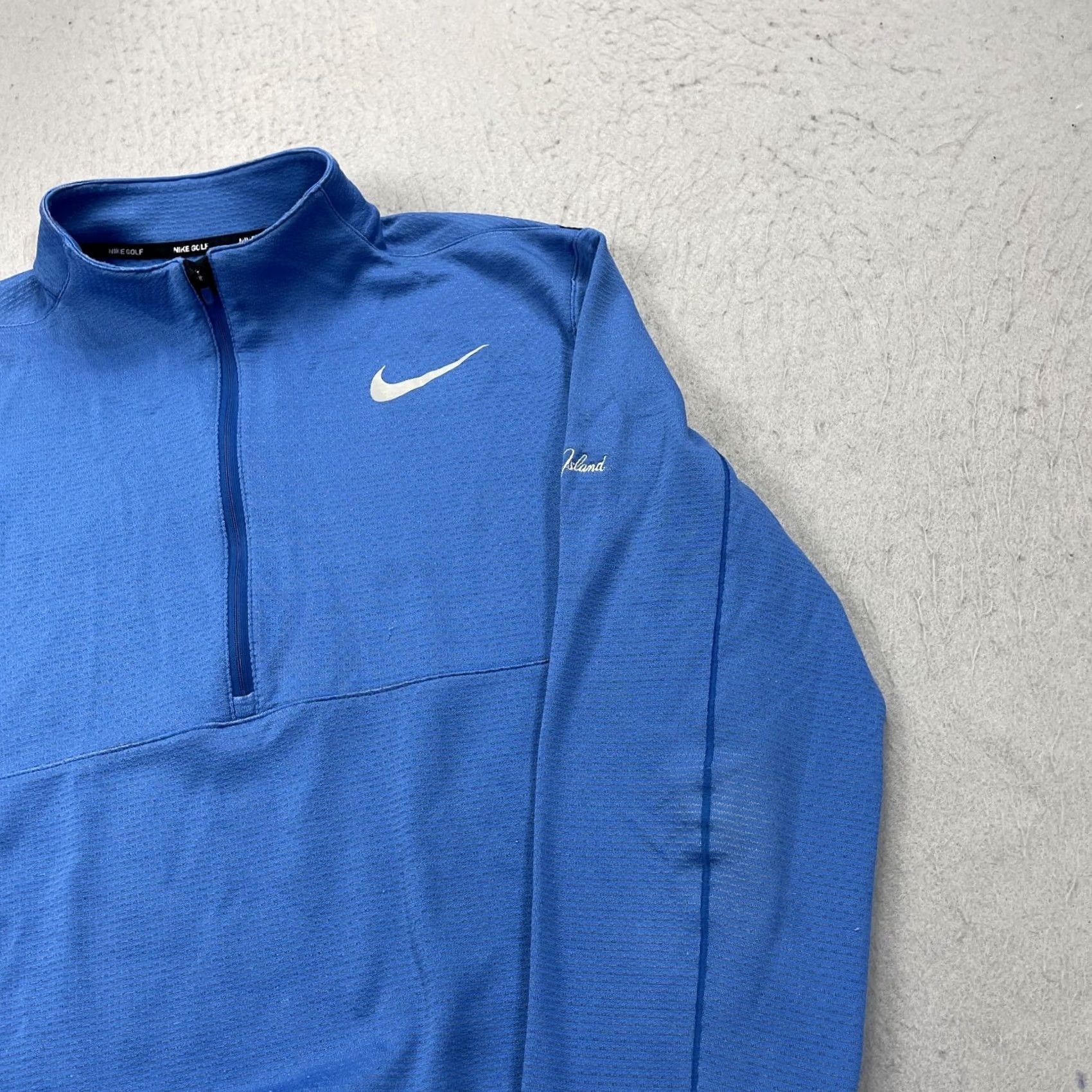 Nike Nike Golf Jacket Mens L Blue Aeroreact 1/4 Zip Pullover Nike Dri-Fit Sports Weatherwear Size US L / EU 52-54 / 3 - 7 Thumbnail