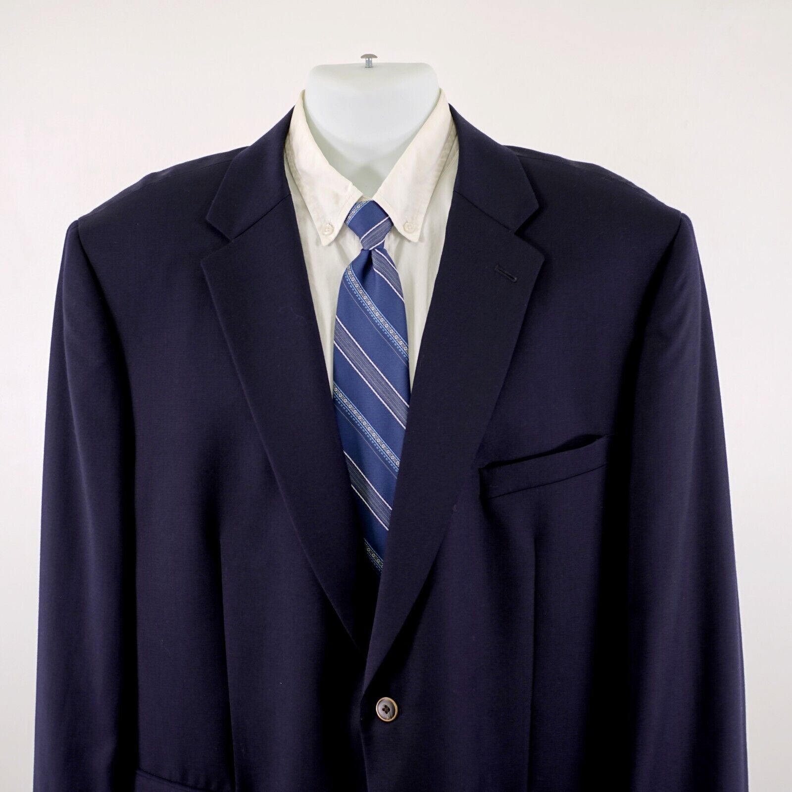 Joseph & Feiss Joseph & Feiss Gold Blue Wool 48L Or Slim 50L 2 Button Suit Size 48L - 1 Thumbnail