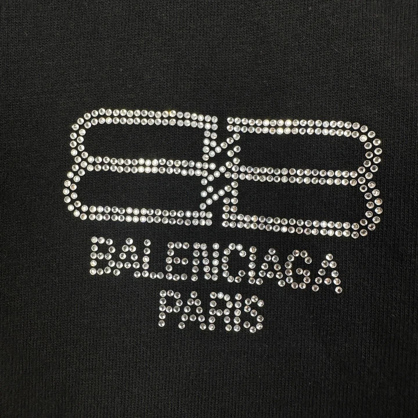 Balenciaga Balenciaga Rhinestone Double B Logo T-shirt. Size XXS / US 00 / IT 34 - 6 Thumbnail