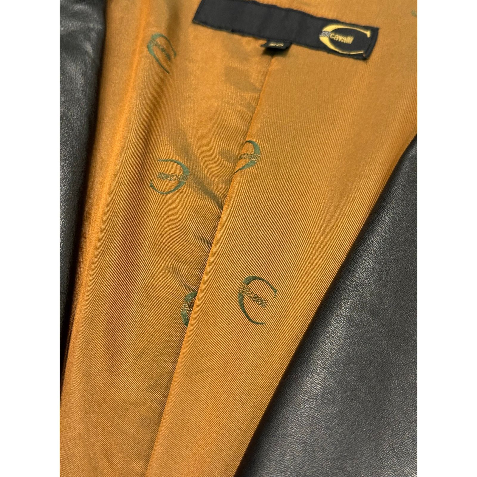 2000s Roberto Cavalli leather coat