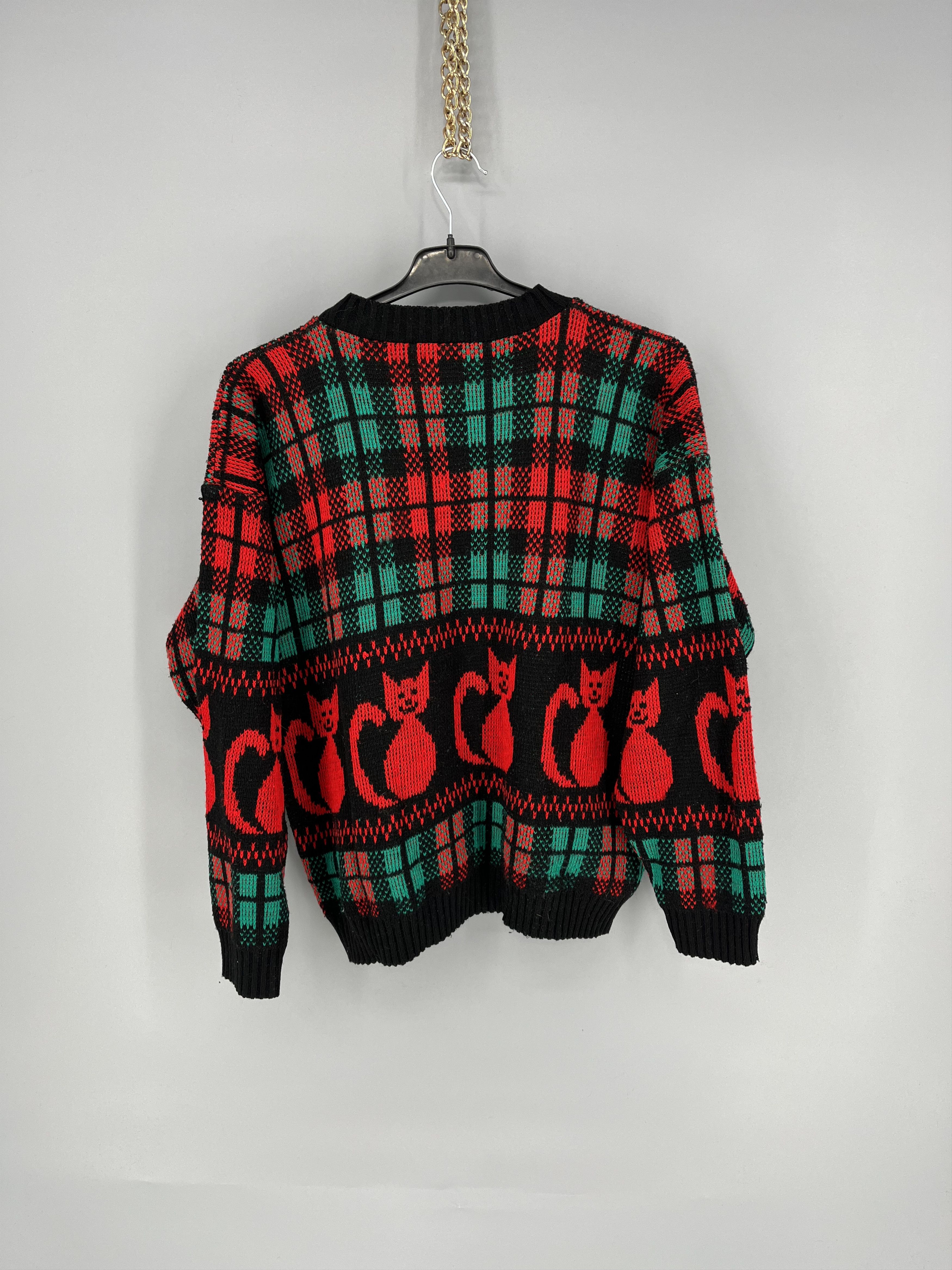 Other Knit Street Vintage Womens Sweater Art Made in USA Size M / US 6-8 / IT 42-44 - 7 Thumbnail