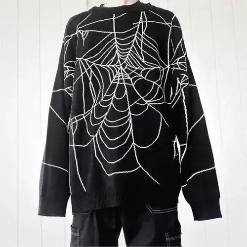 Japanese Brand × Vintage Autumn Winter Fashion Gothic Spider Web Print Size US M / EU 48-50 / 2 - 2 Thumbnail