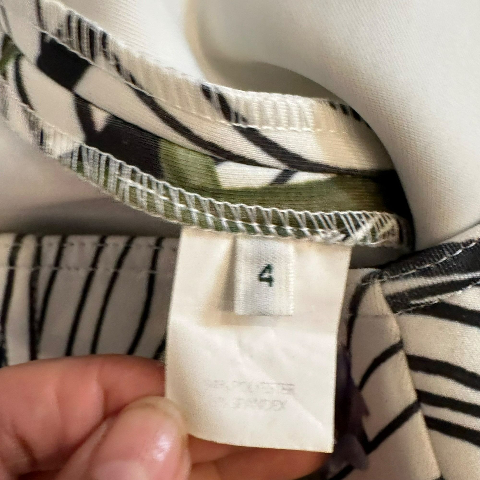 Yigal Azrouel ✨Yigal Azrouël Size 4 Women's Casual Floral Black & White Pe Size 27" / US 4 / IT 40 - 4 Thumbnail