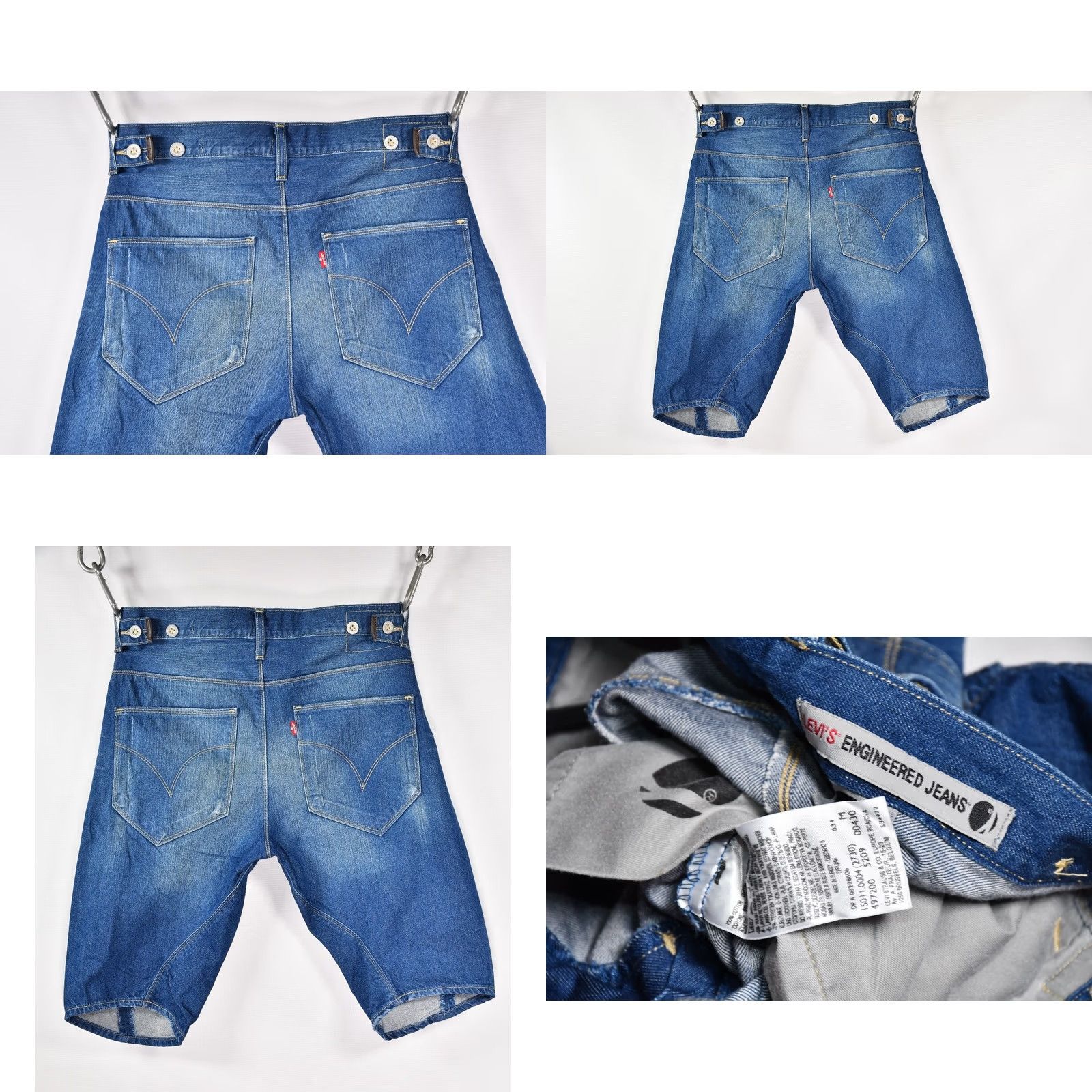 Levi's Levi's Engineered Blue Denim Shorts Jeans M Men Regular Cotton Size US 31 - 8 Thumbnail