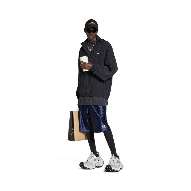 Balenciaga o1la1rc1a0925 Activewear Windbreaker Jacket in Black Size US M / EU 48-50 / 2 - 3 Thumbnail