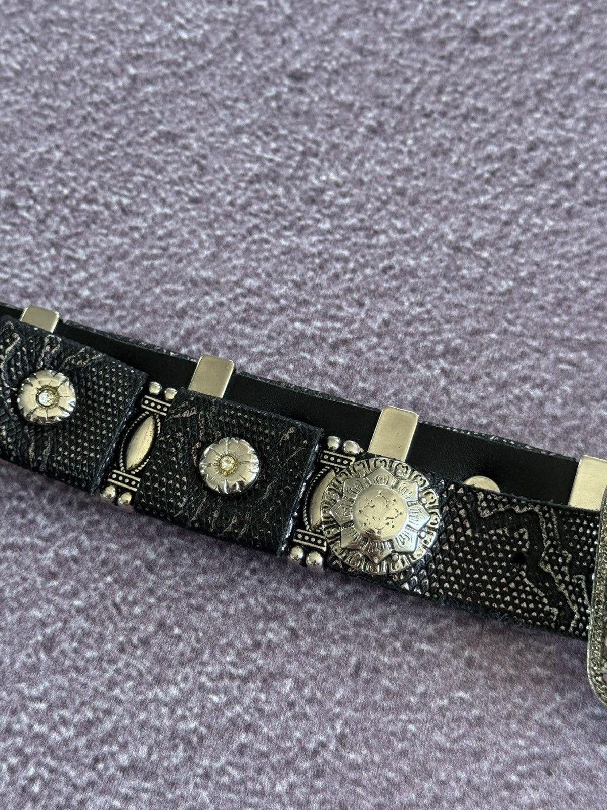 Japanese Brand Vintage Y2K Metal Belt Punk Emo Goth Japanese Style Black Size ONE SIZE - 7 Thumbnail