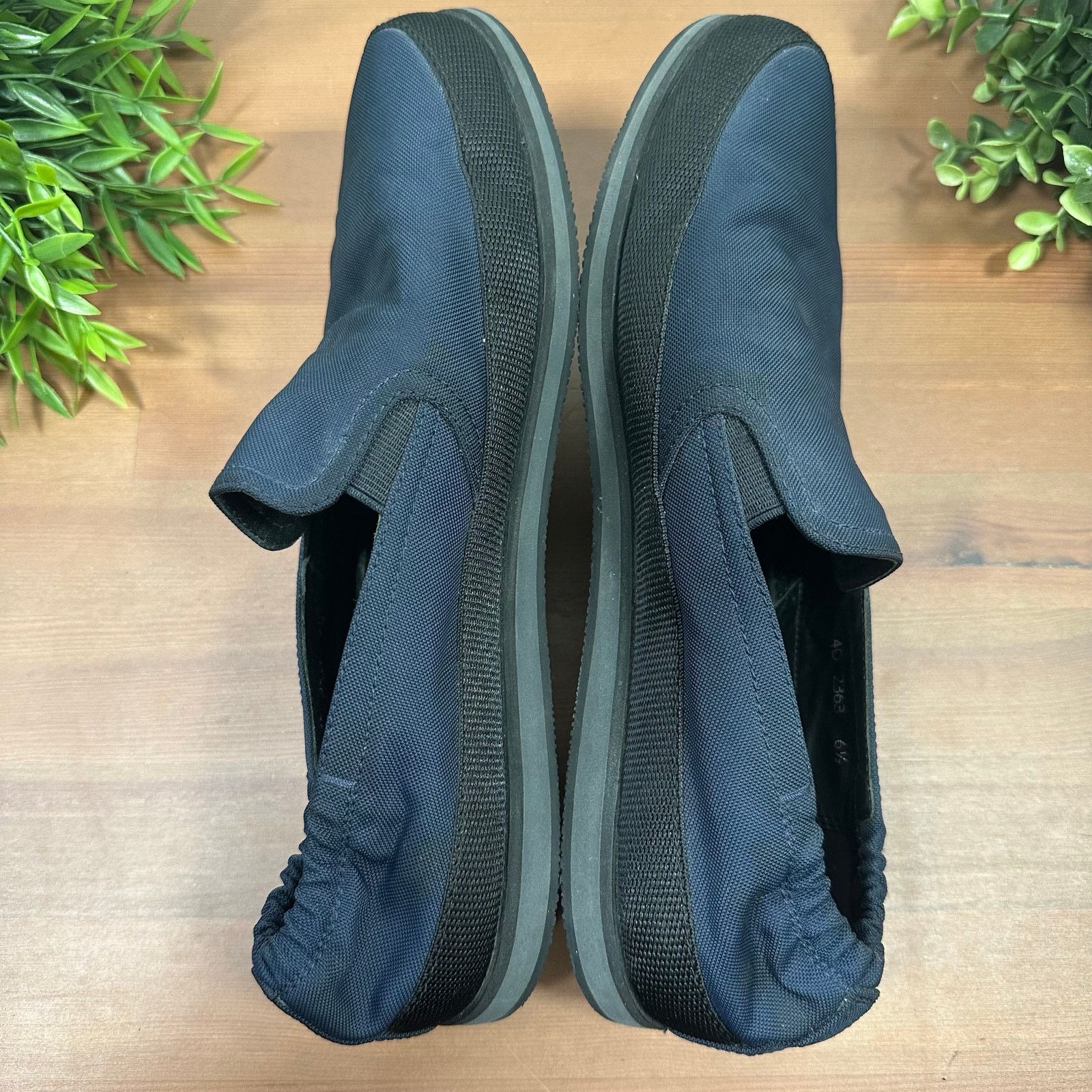 Prada Prada Men's Re Nylon Slip On Sneakers Loafers Navy Size US 7.5 / EU 40-41 - 5 Thumbnail