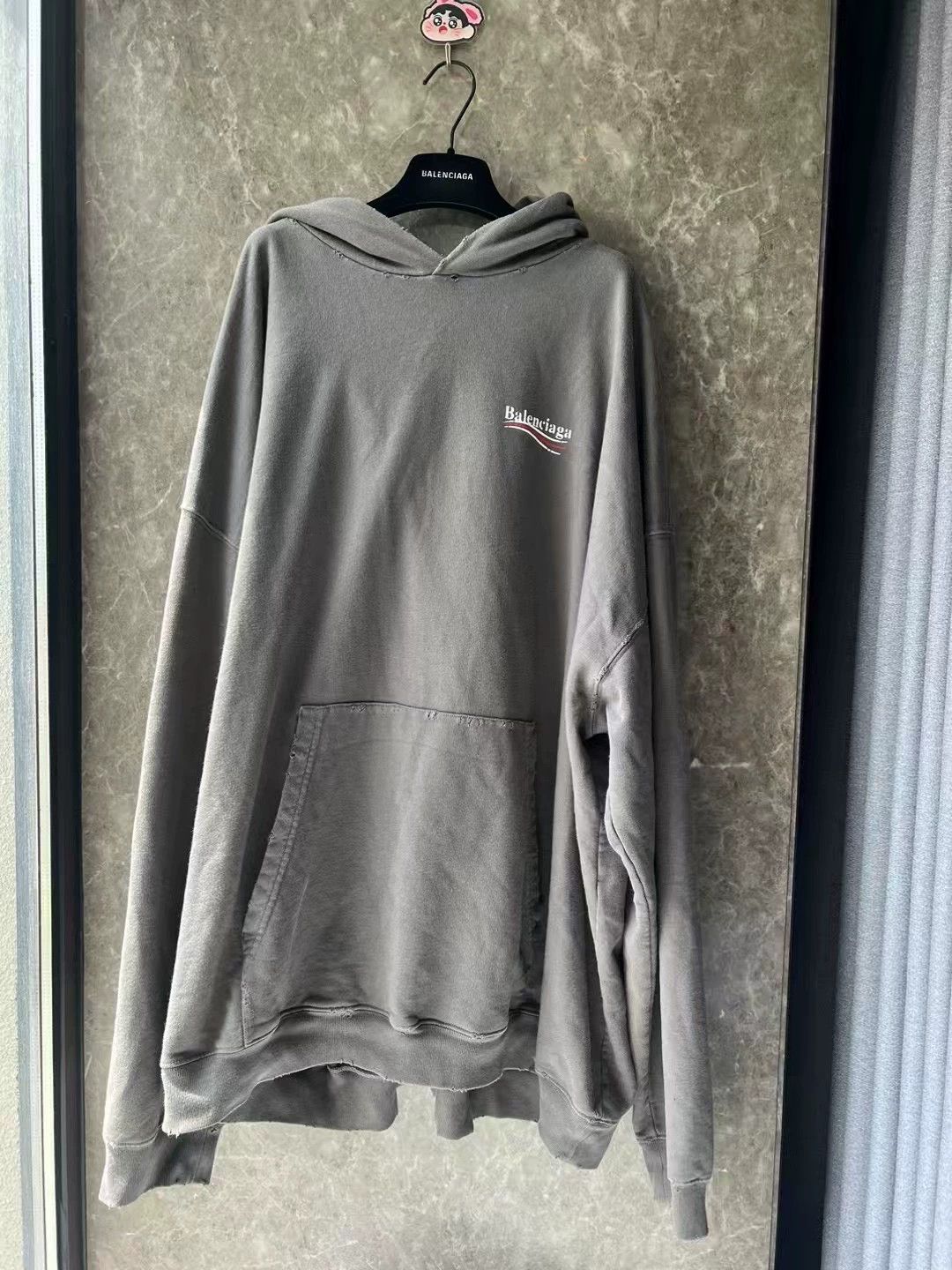 Balenciaga Balenciaga Distressed Coke Hoodie S - dmc Size US S / EU 44-46 / 1 - 1 Thumbnail