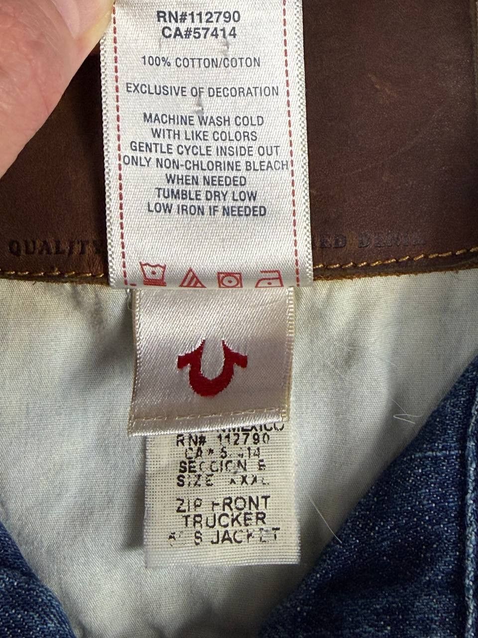 True Religion True Religion Zip Front Trucker 50's Denim Jacket 3XL Size US XXL / EU 58 / 5 - 9 Thumbnail