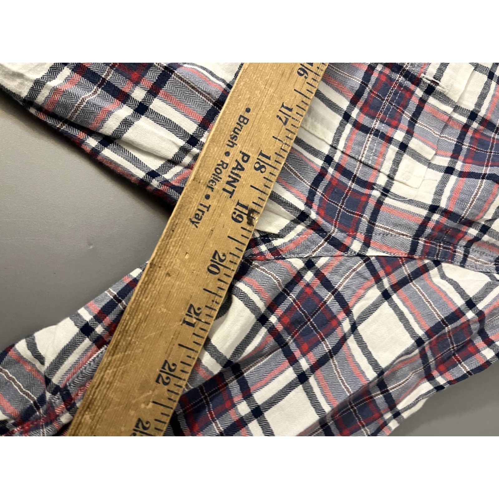 Express Express Button-Down Shirt Mens Medium Long Sleeve Maroon Multicolor Plaid Slim Cotton Shirt Up Button-Up Casual Size US M / EU 48-50 / 2 - 5 Thumbnail